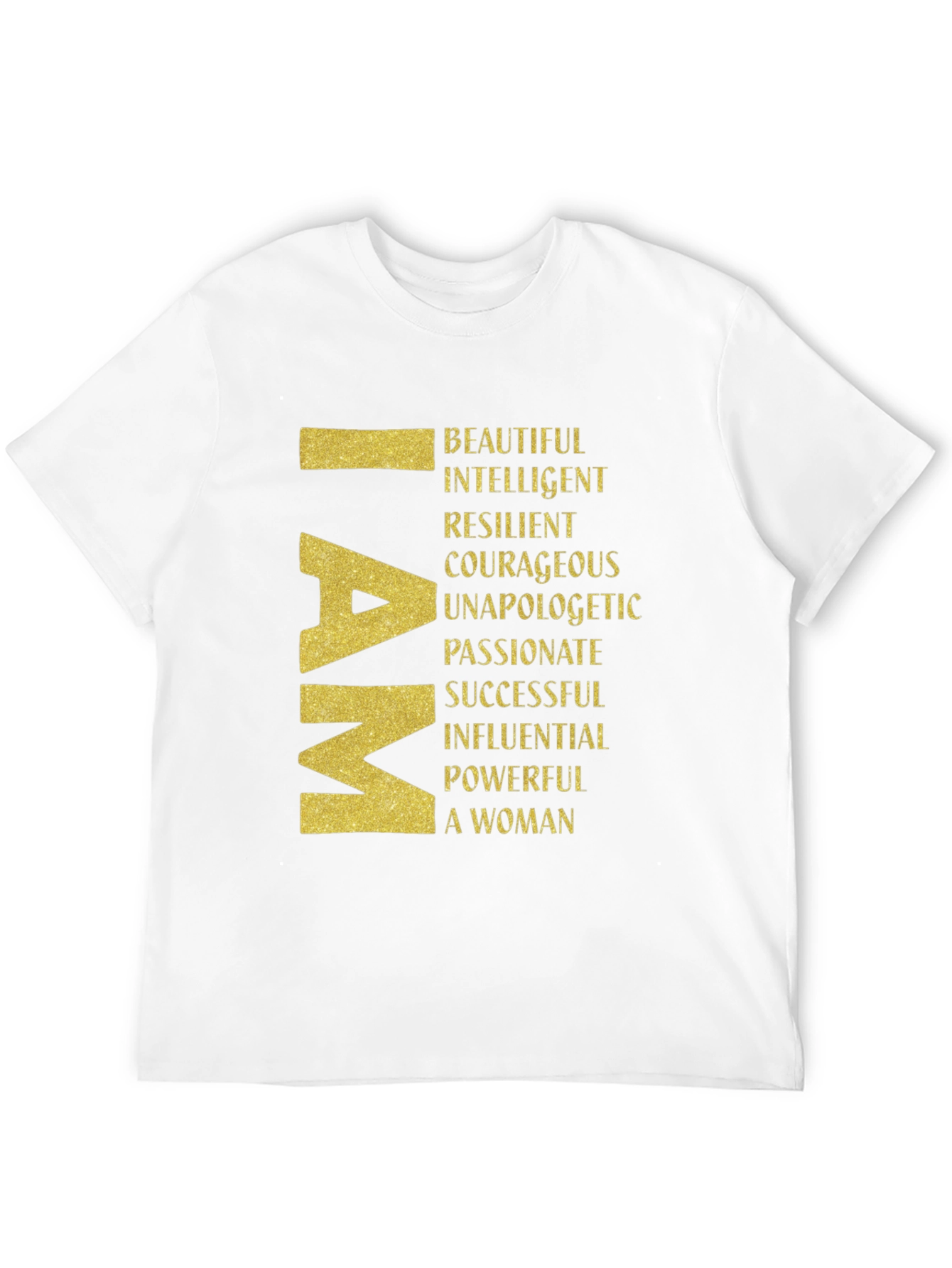 I AM Woman Graphic Tee - Empowering Black T-Shirt