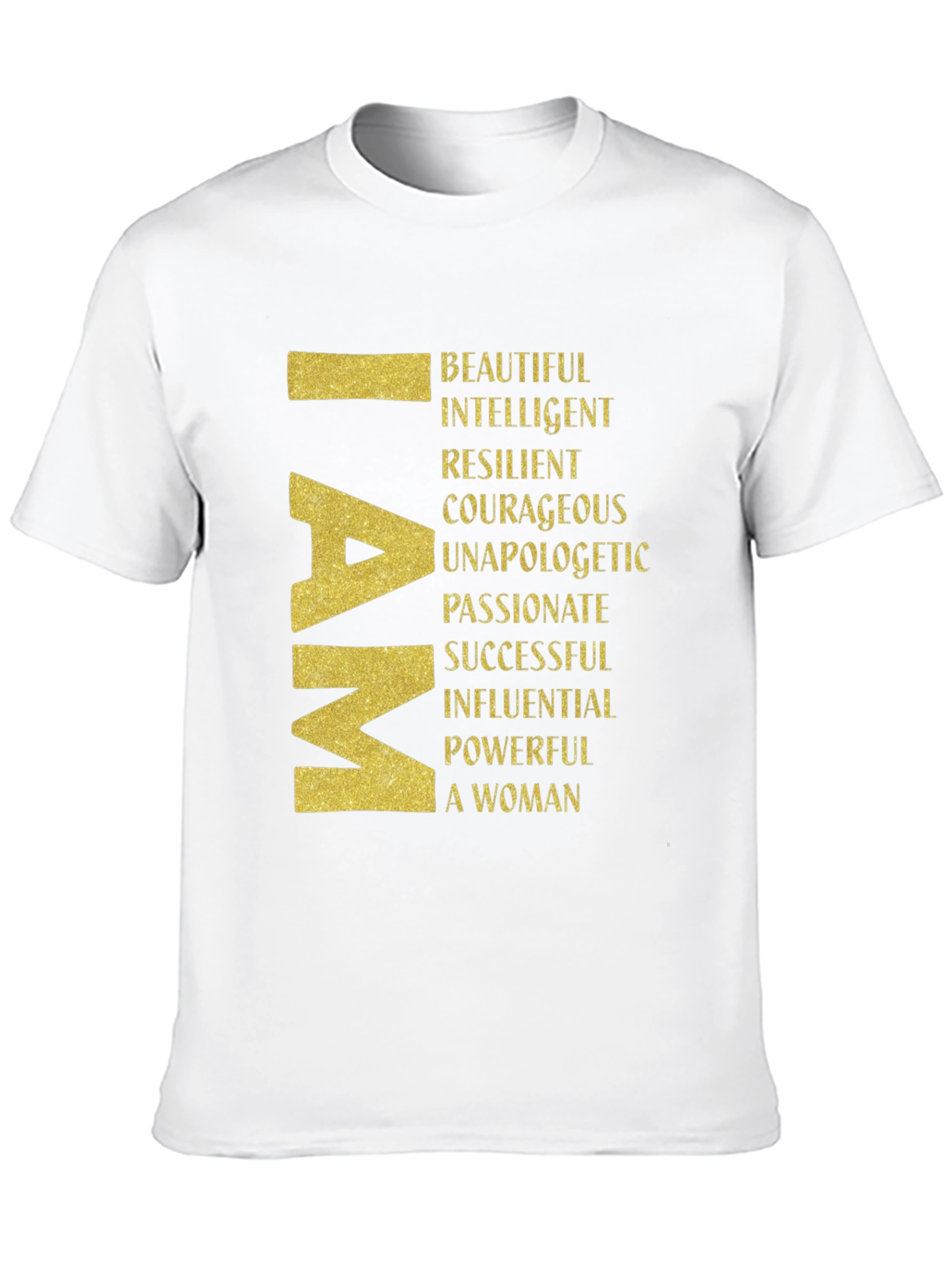 I AM Woman Graphic Tee - Empowering Black T-Shirt