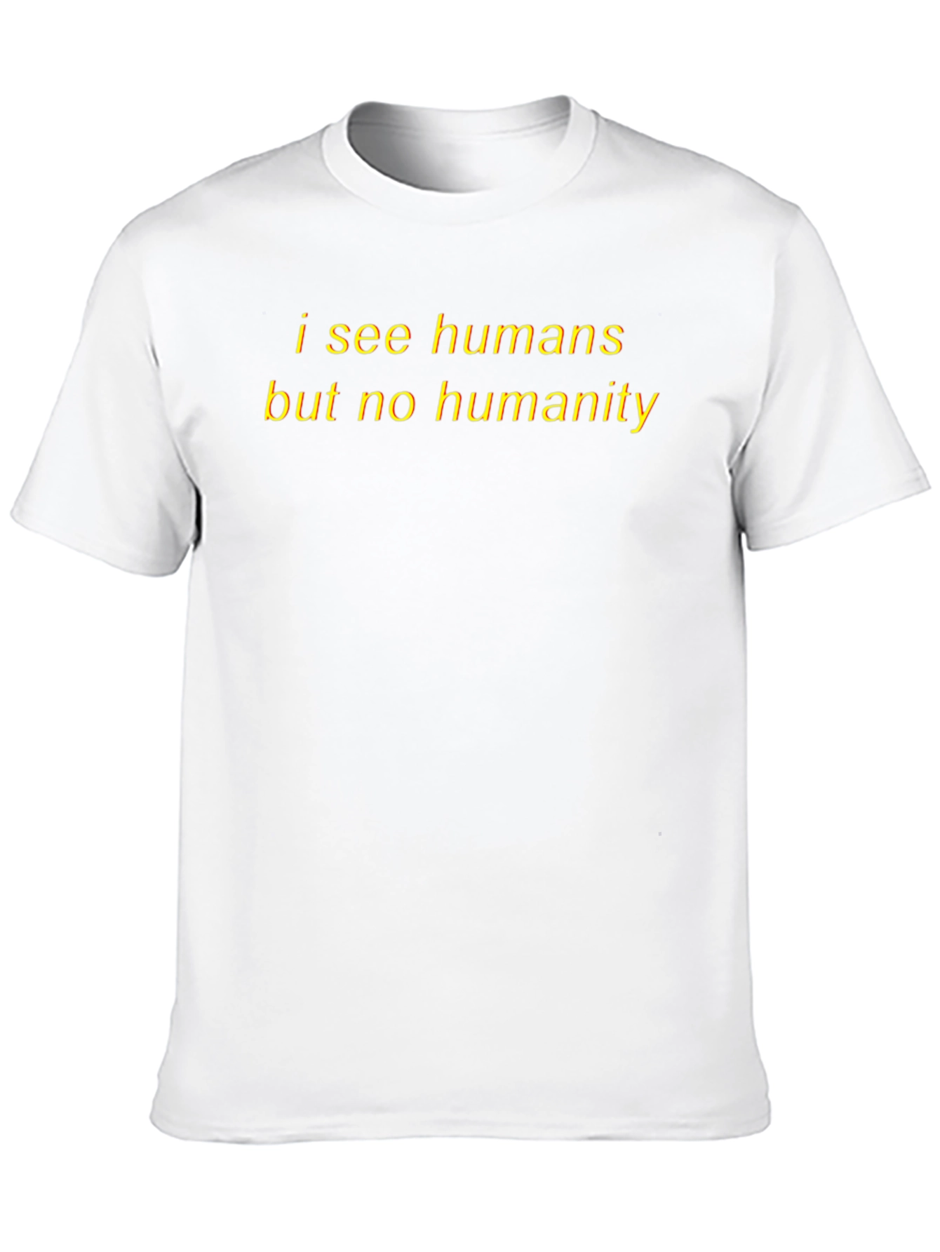 I See Humans Black Graphic Tee