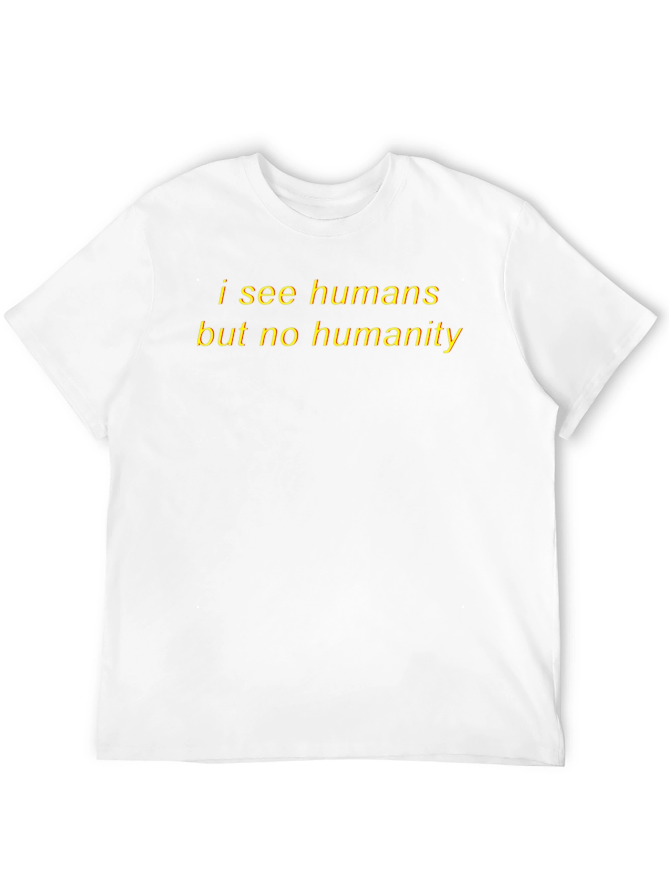 I See Humans Black Graphic Tee
