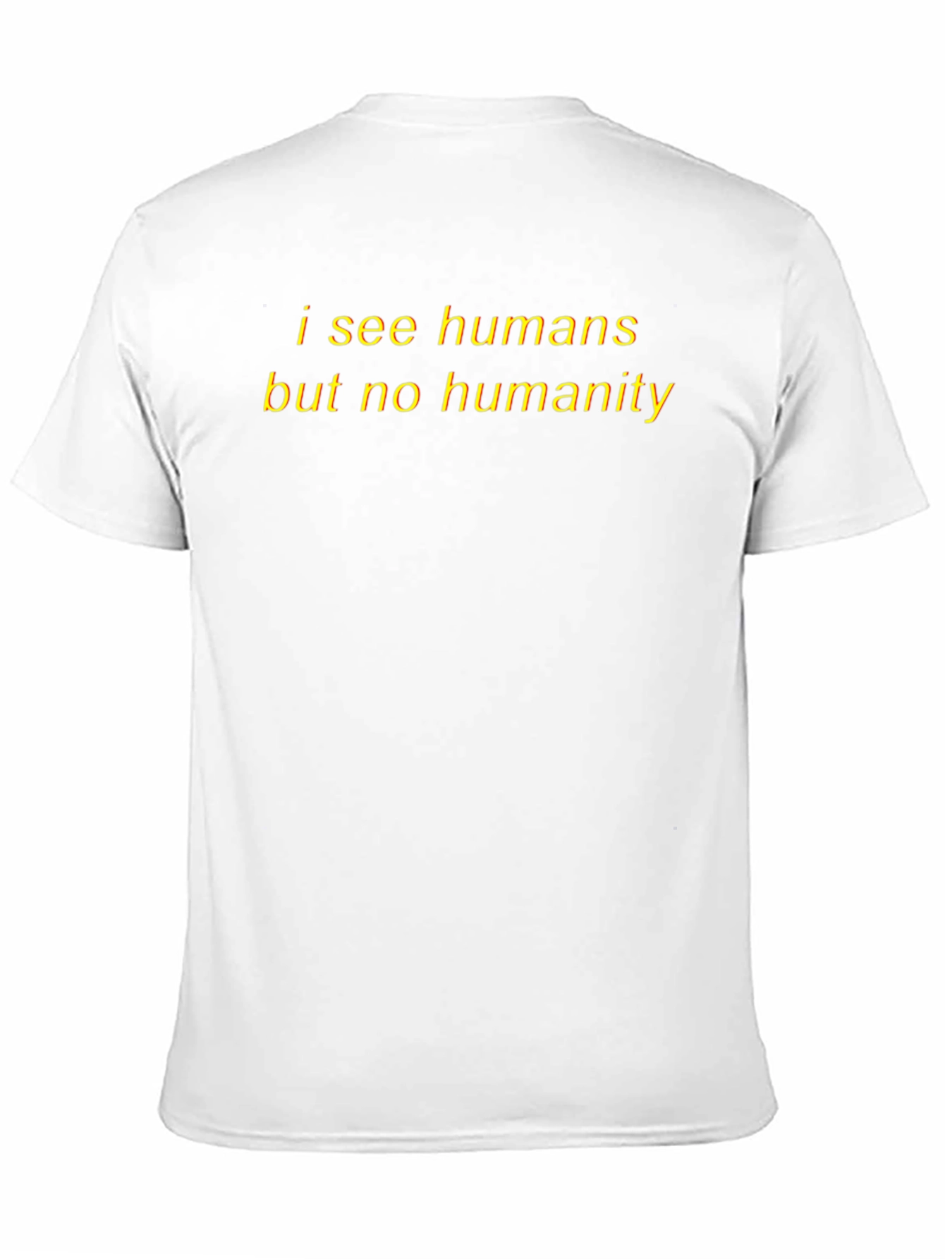 I See Humans Black Graphic Tee