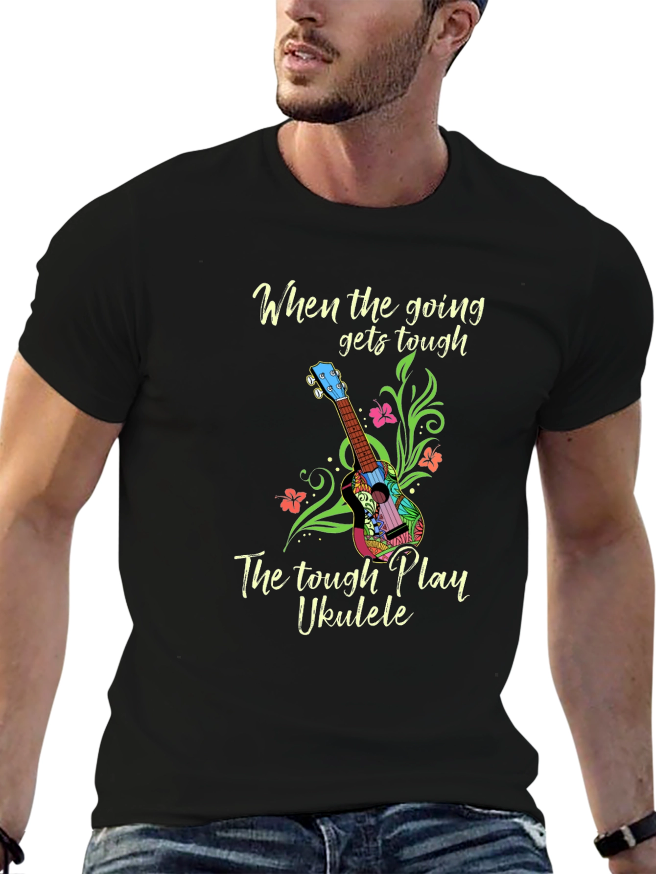 Tough Play Ukulele Graphic Tee