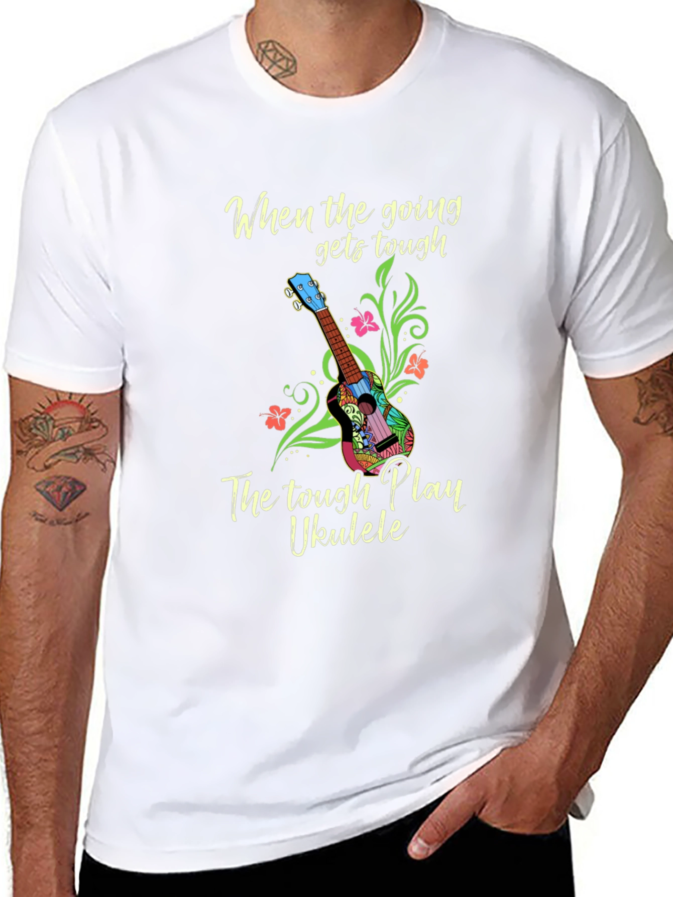 Tough Play Ukulele Graphic Tee