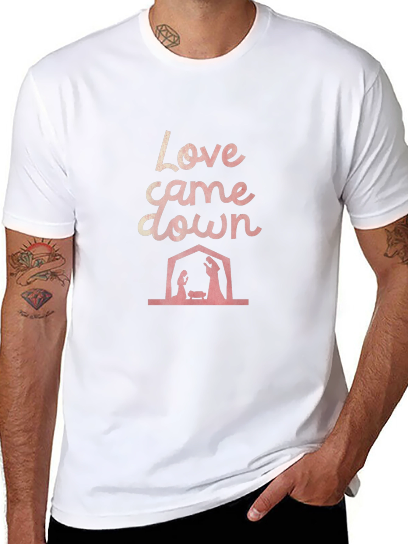 Love Came Down Nativity T-Shirt