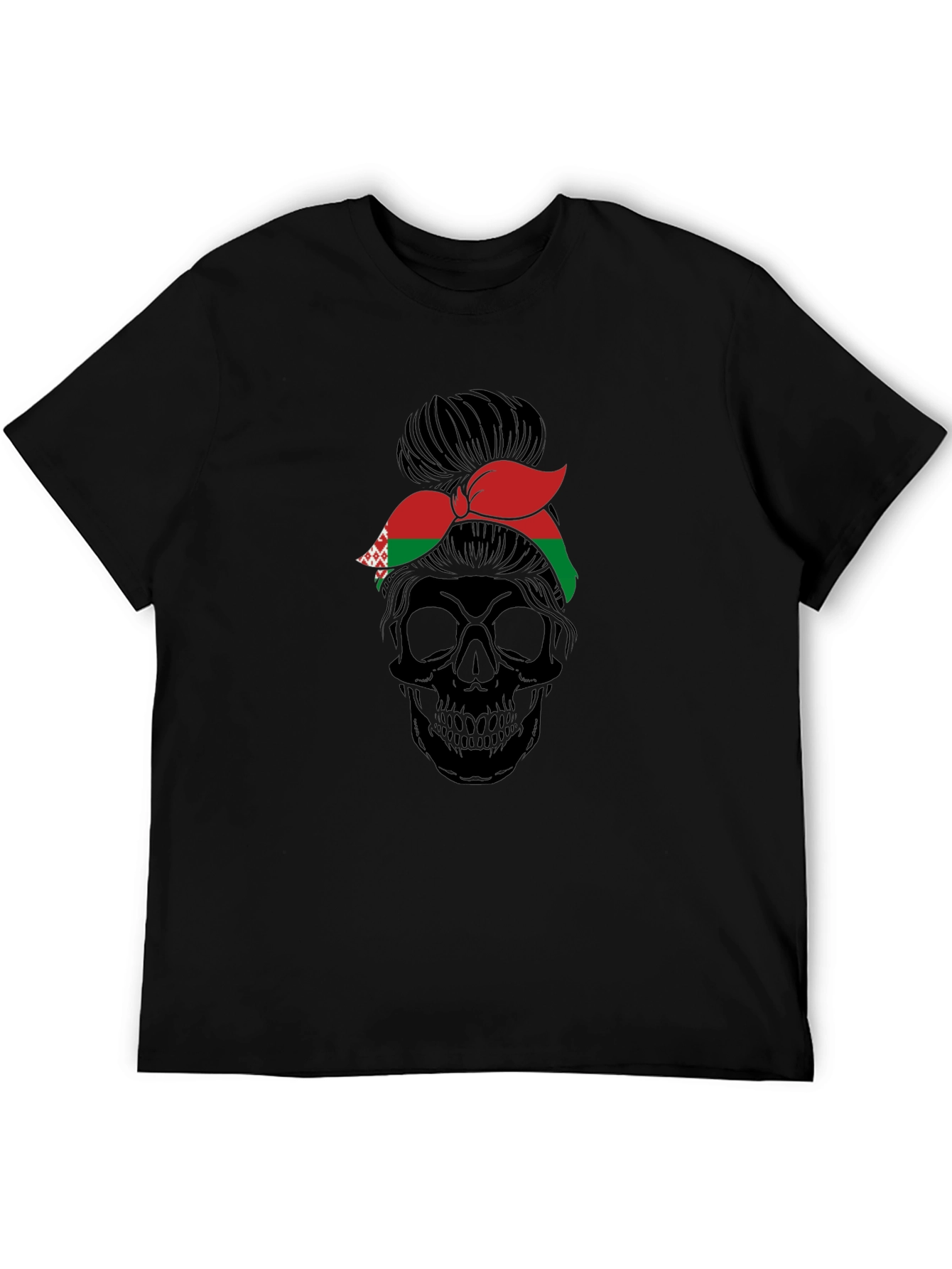 Belarus Messy Bun Skull Tee