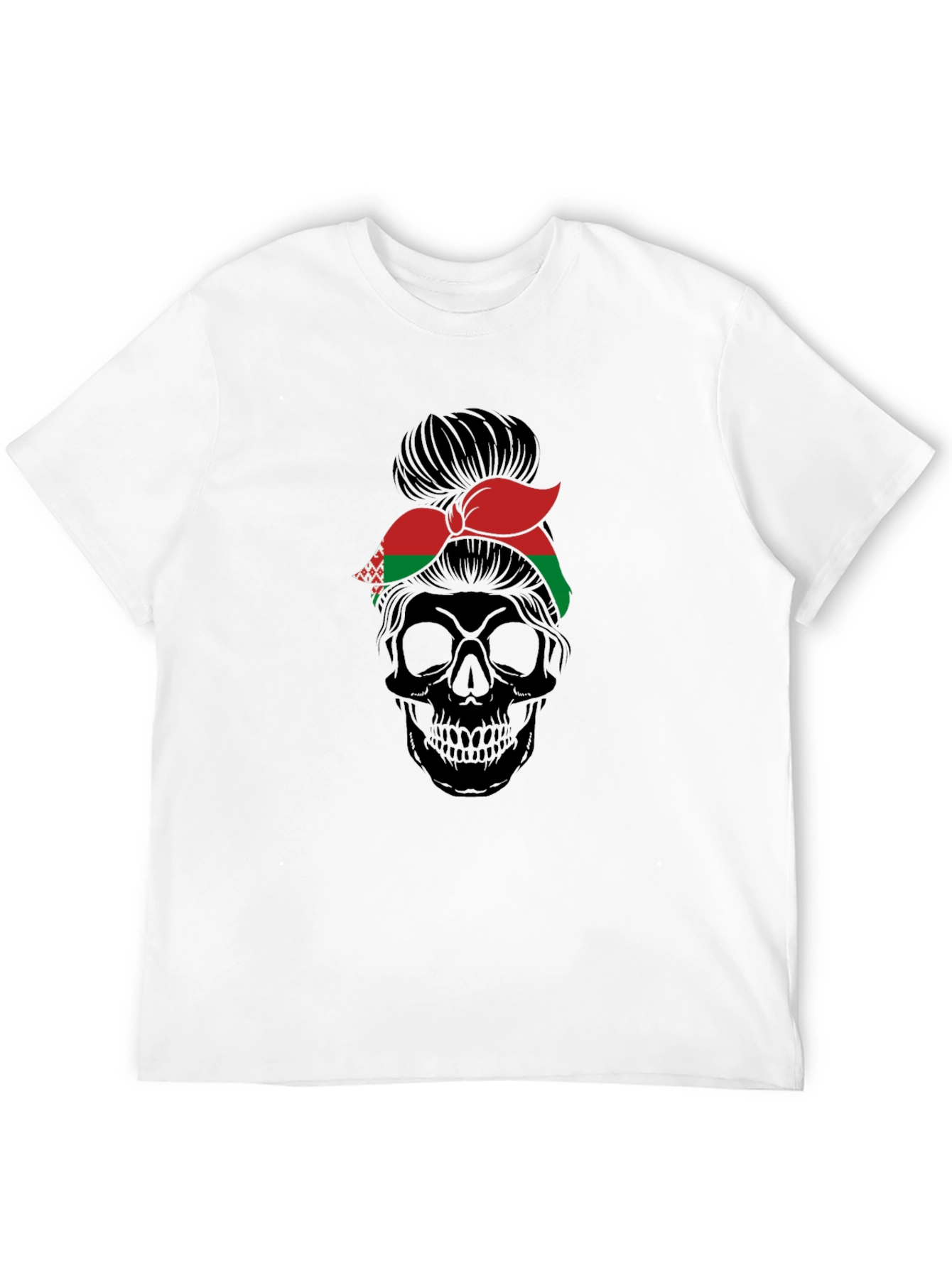 Belarus Messy Bun Skull Tee