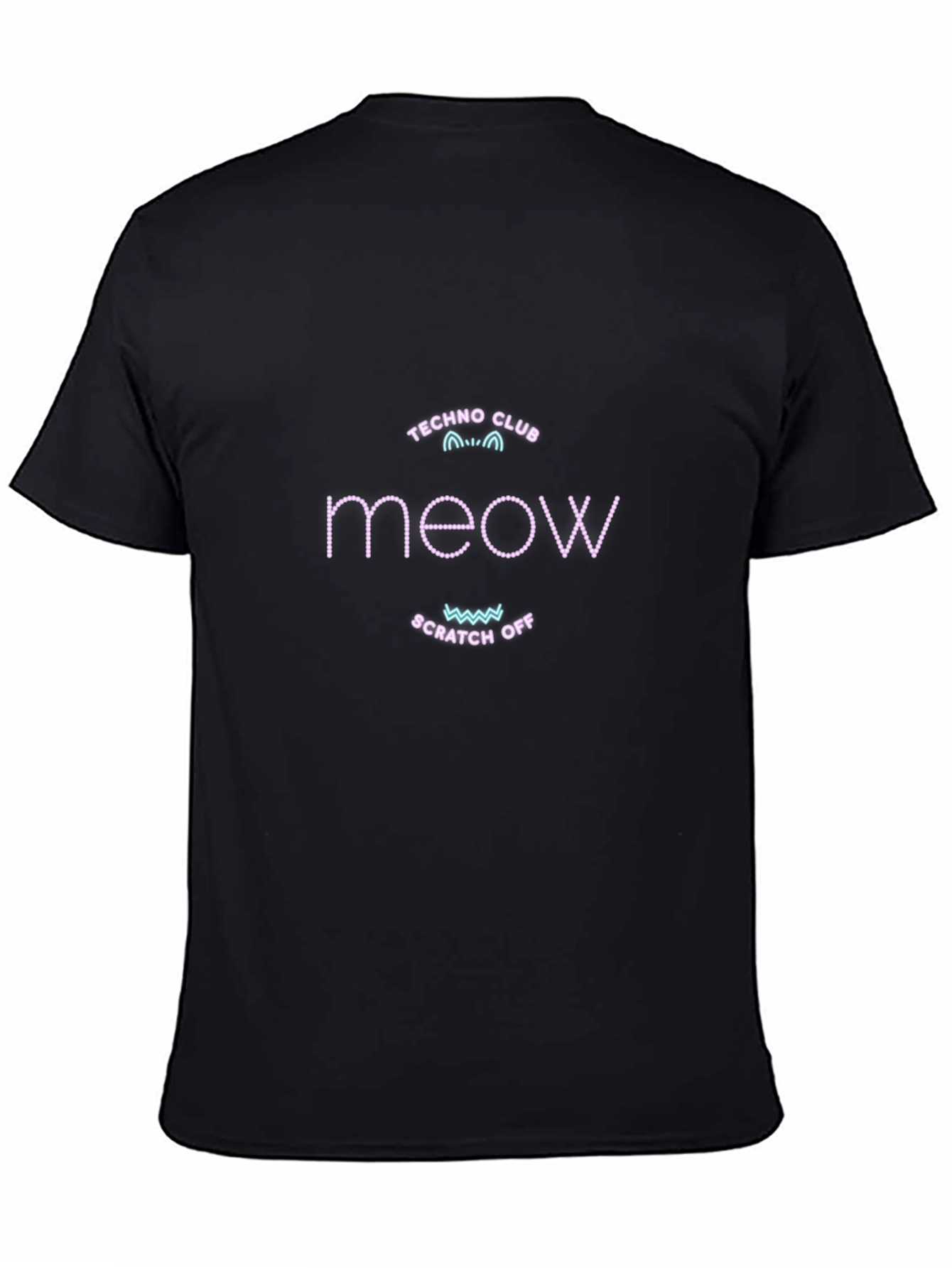 Meow Techno Club Black T-Shirt