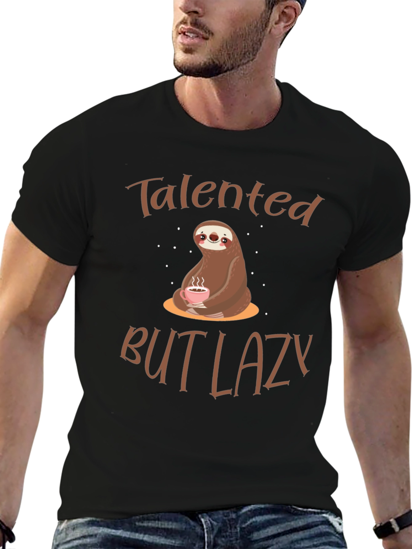 Talented But Lazy Sloth Graphic Tee