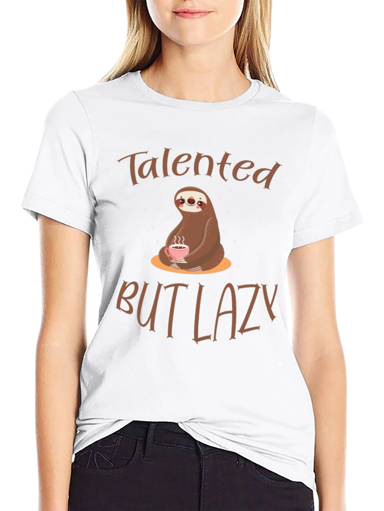 Talented But Lazy Sloth Graphic Tee