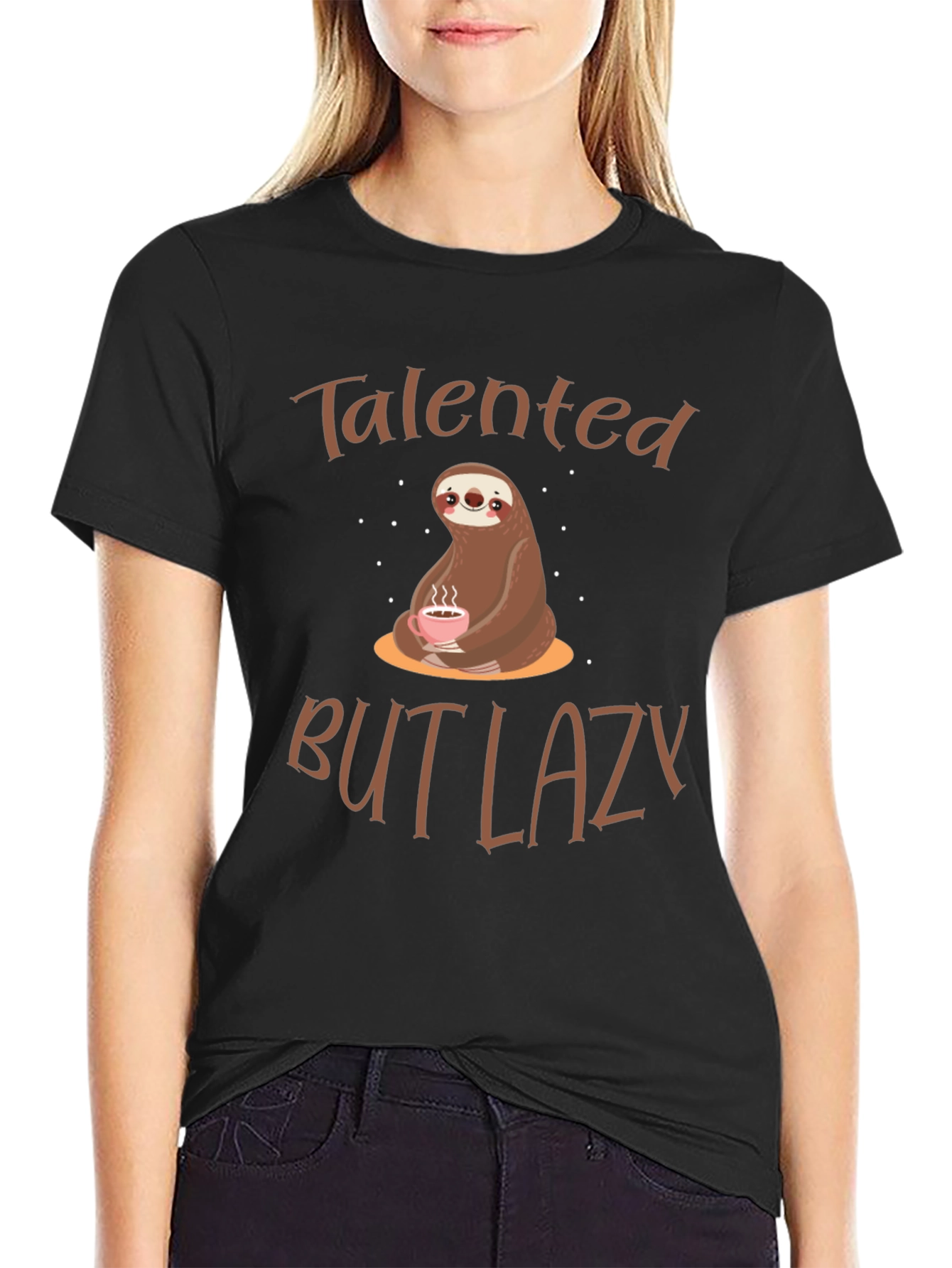 Talented But Lazy Sloth Graphic Tee