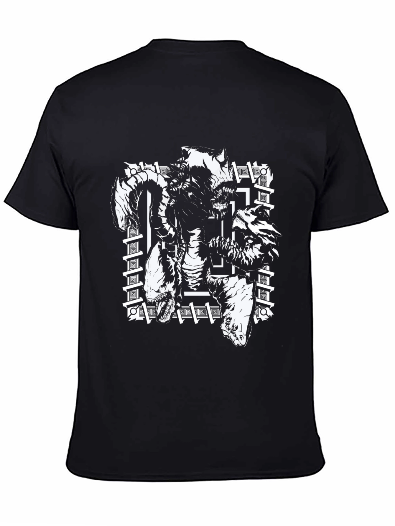 Mythical Creatures Graphic T-Shirt - Black