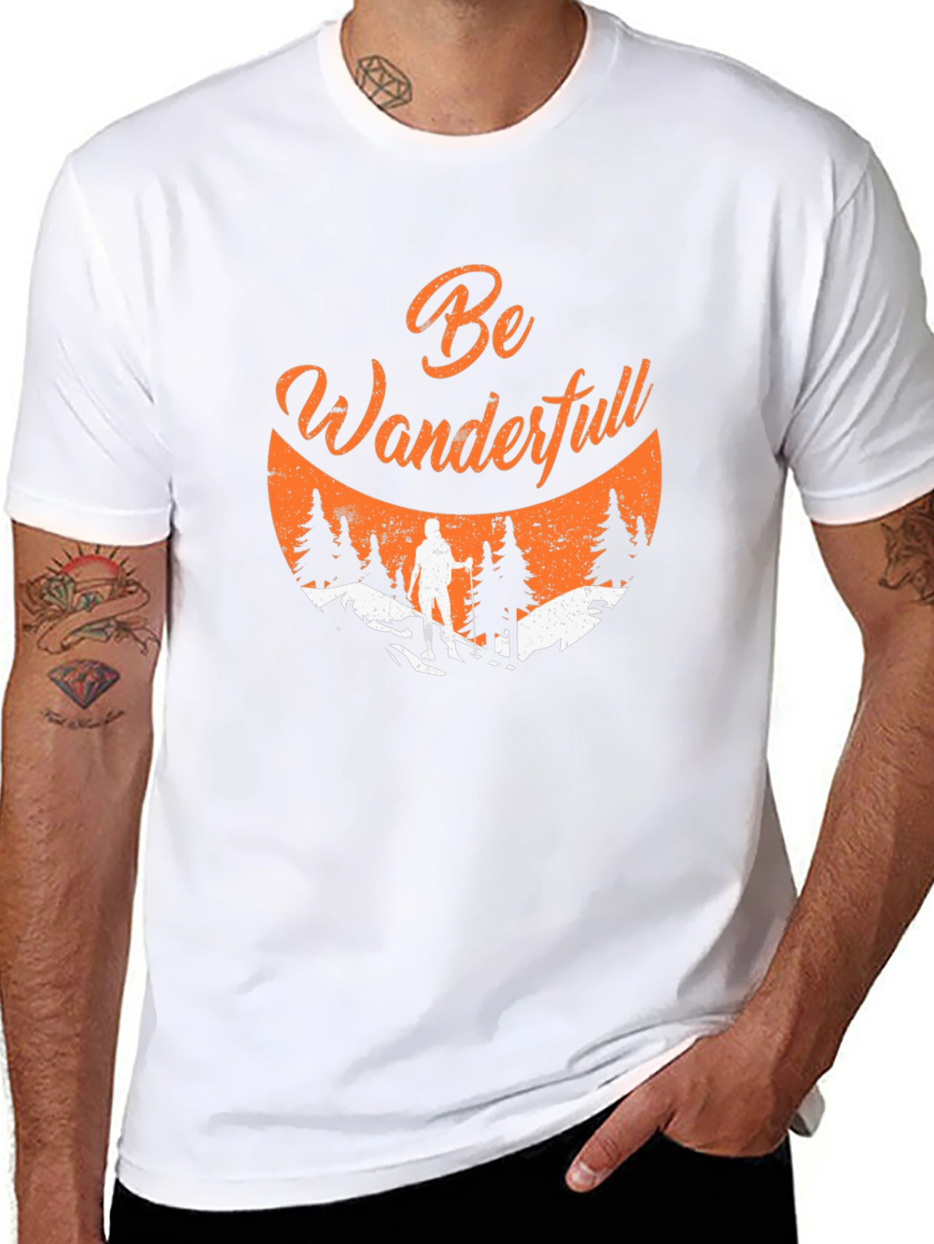 Be Wanderfull Black Graphic Tee