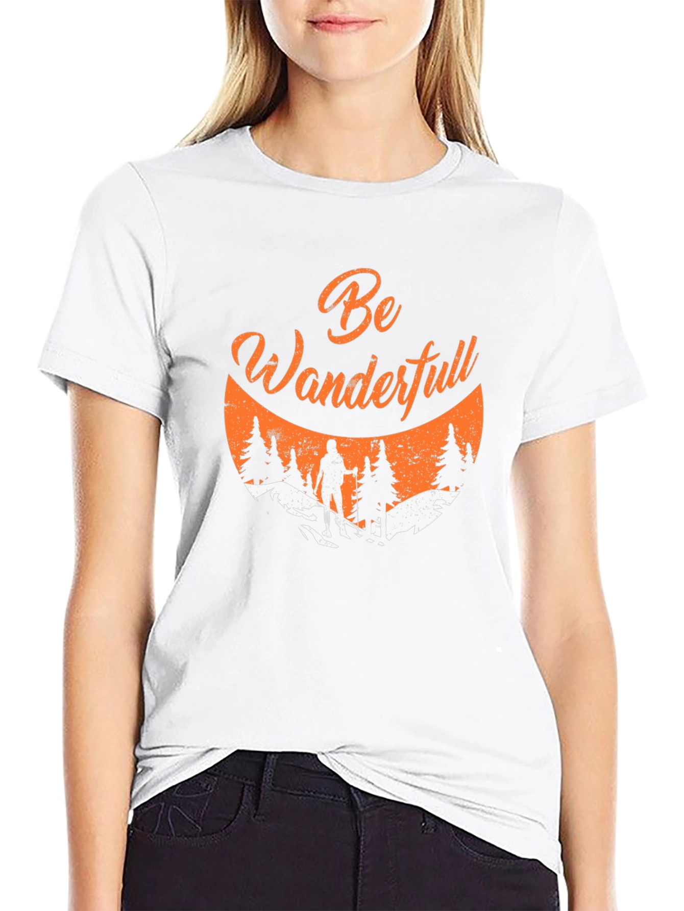 Be Wanderfull Black Graphic Tee