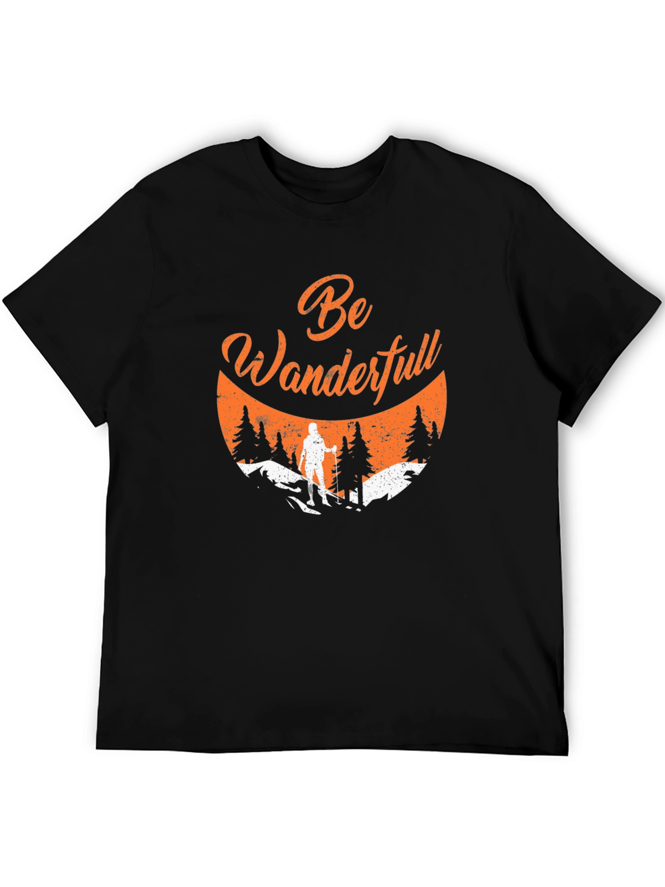 Be Wanderfull Black Graphic Tee
