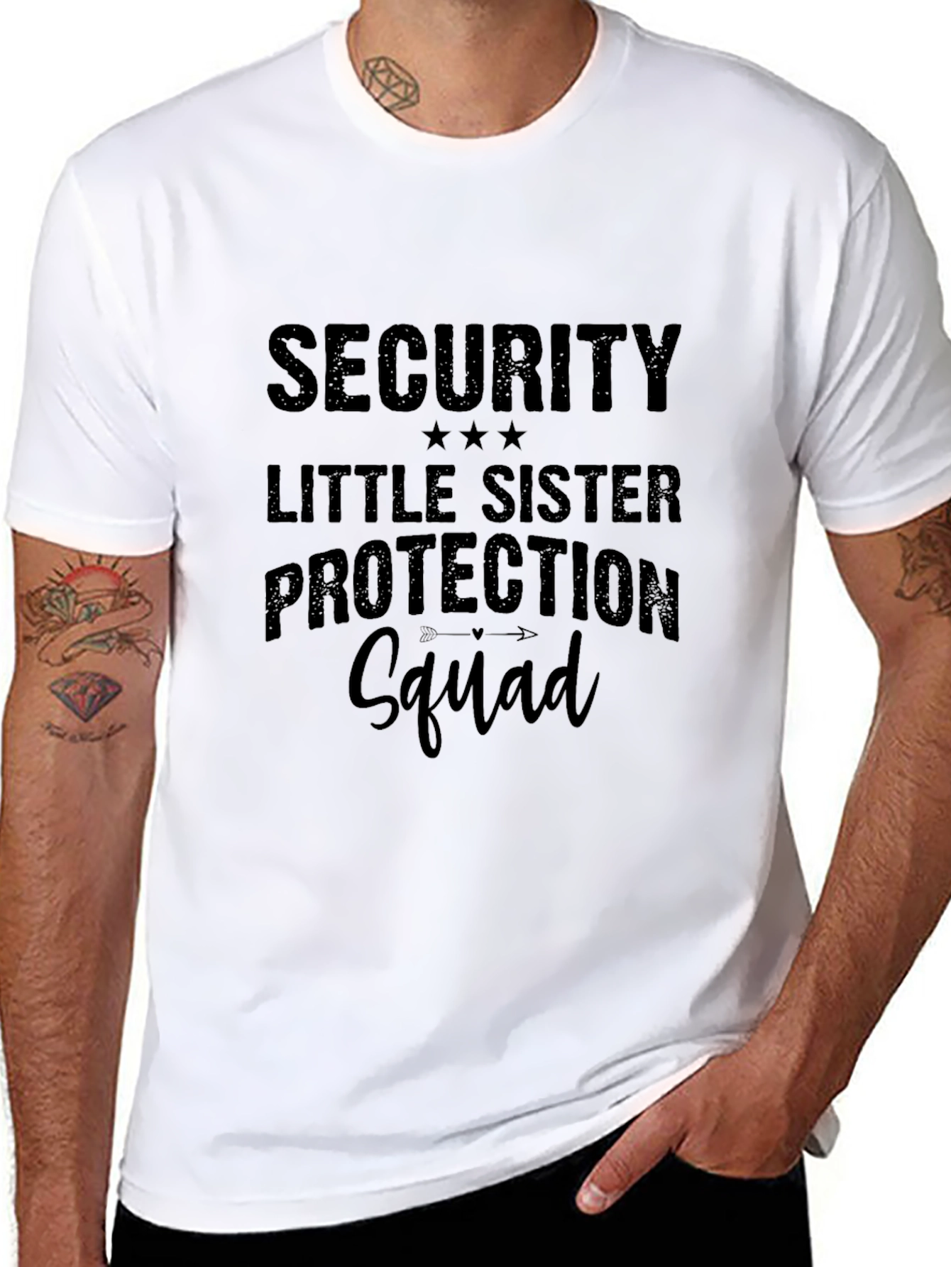 Security Little Sister Protection Squad T-Shirt