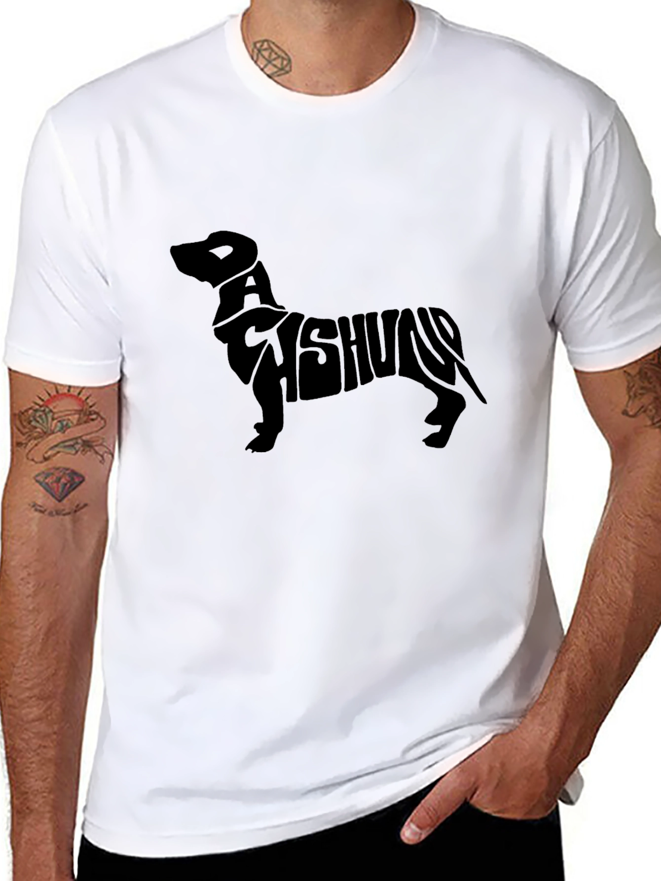Dachshund Dog Breed Graphic Print Tee
