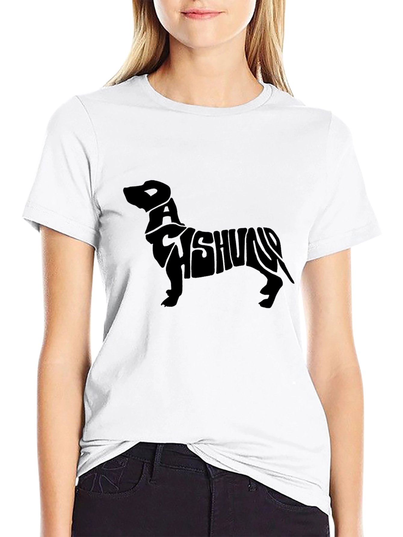 Dachshund Dog Breed Graphic Print Tee