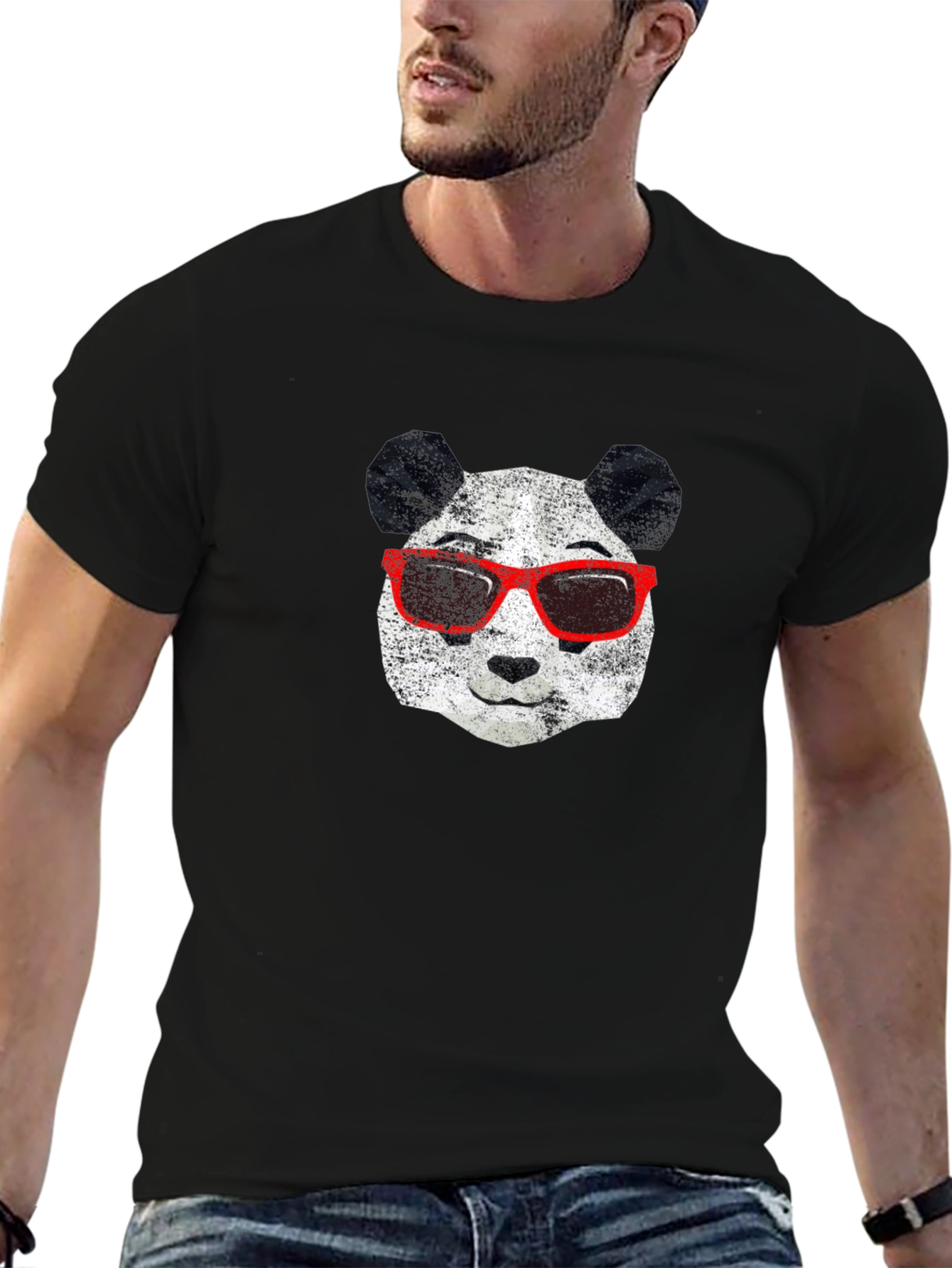 Panda with Sunglasses Graphic T-Shirt