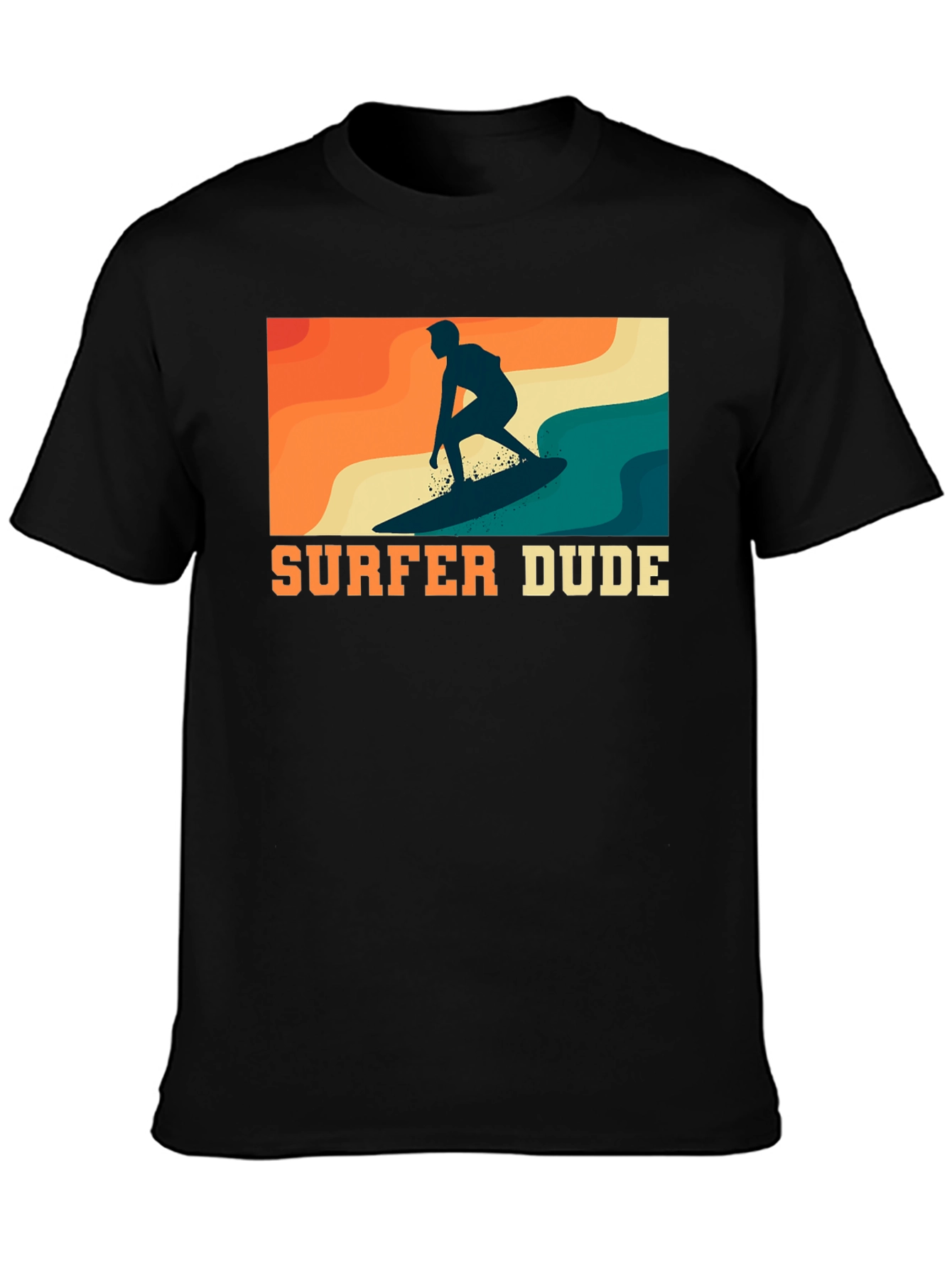 Surfer Dude Graphic Tee - Retro Style