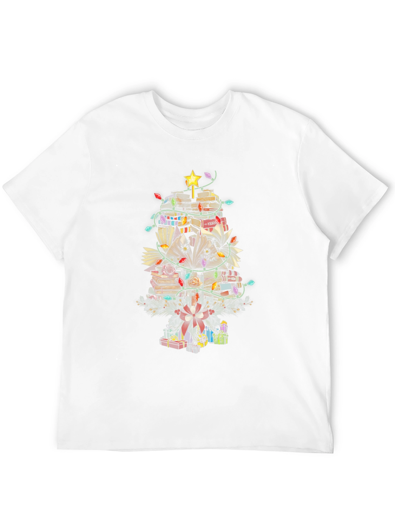 Book Christmas Tree T-Shirt