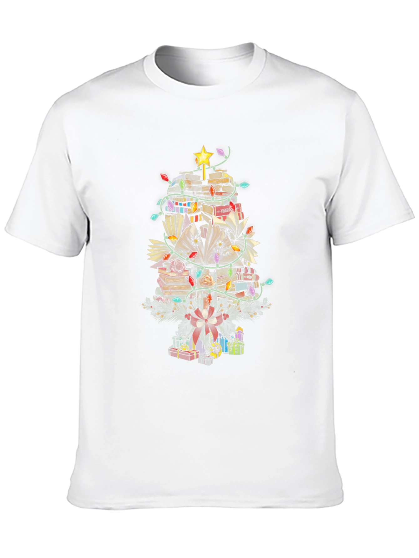 Book Christmas Tree T-Shirt