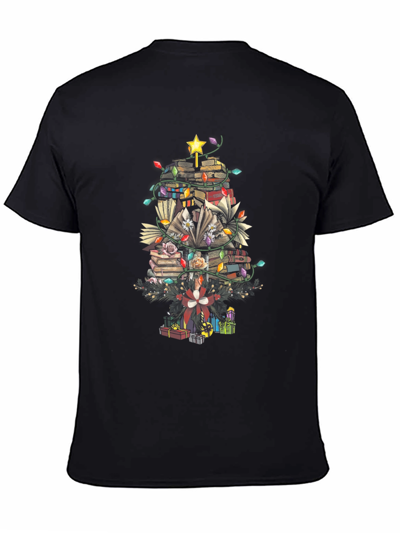 Book Christmas Tree T-Shirt
