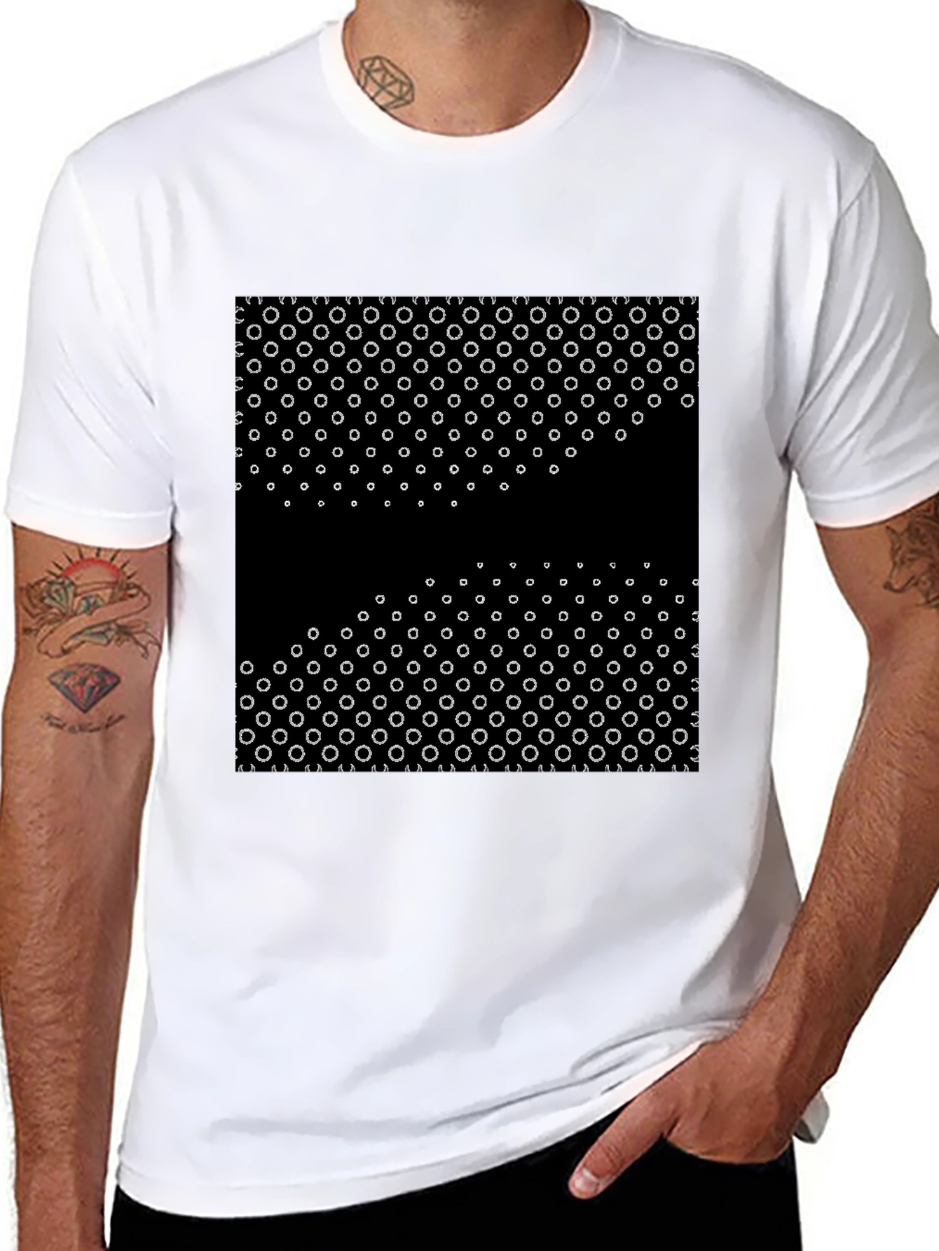 Abstract Circle Pattern Tee