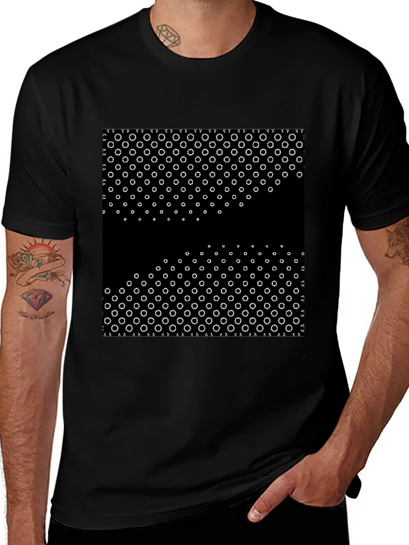 Abstract Circle Pattern Tee