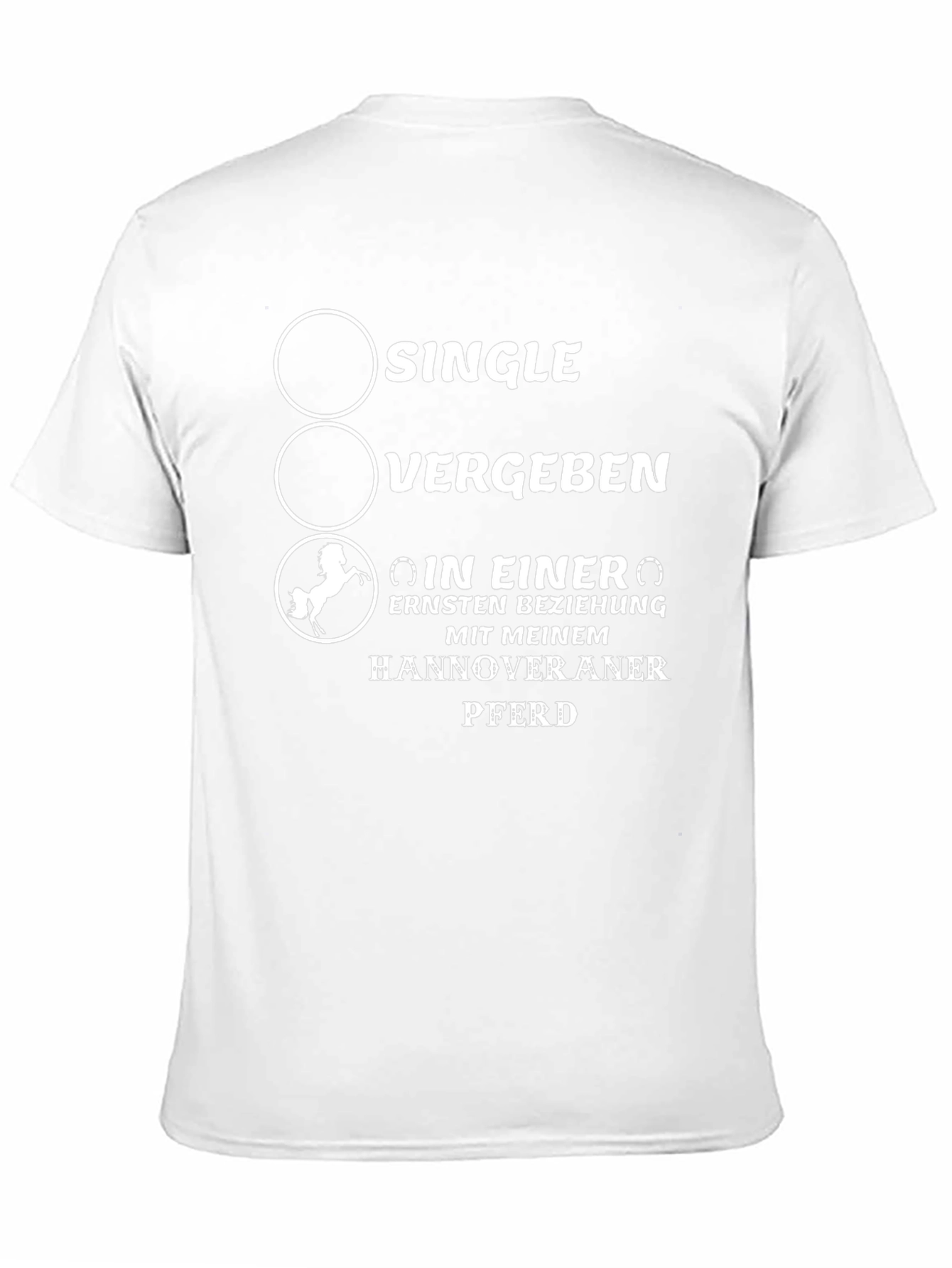 Single? Vergeben? Horse Lover Black T-Shirt