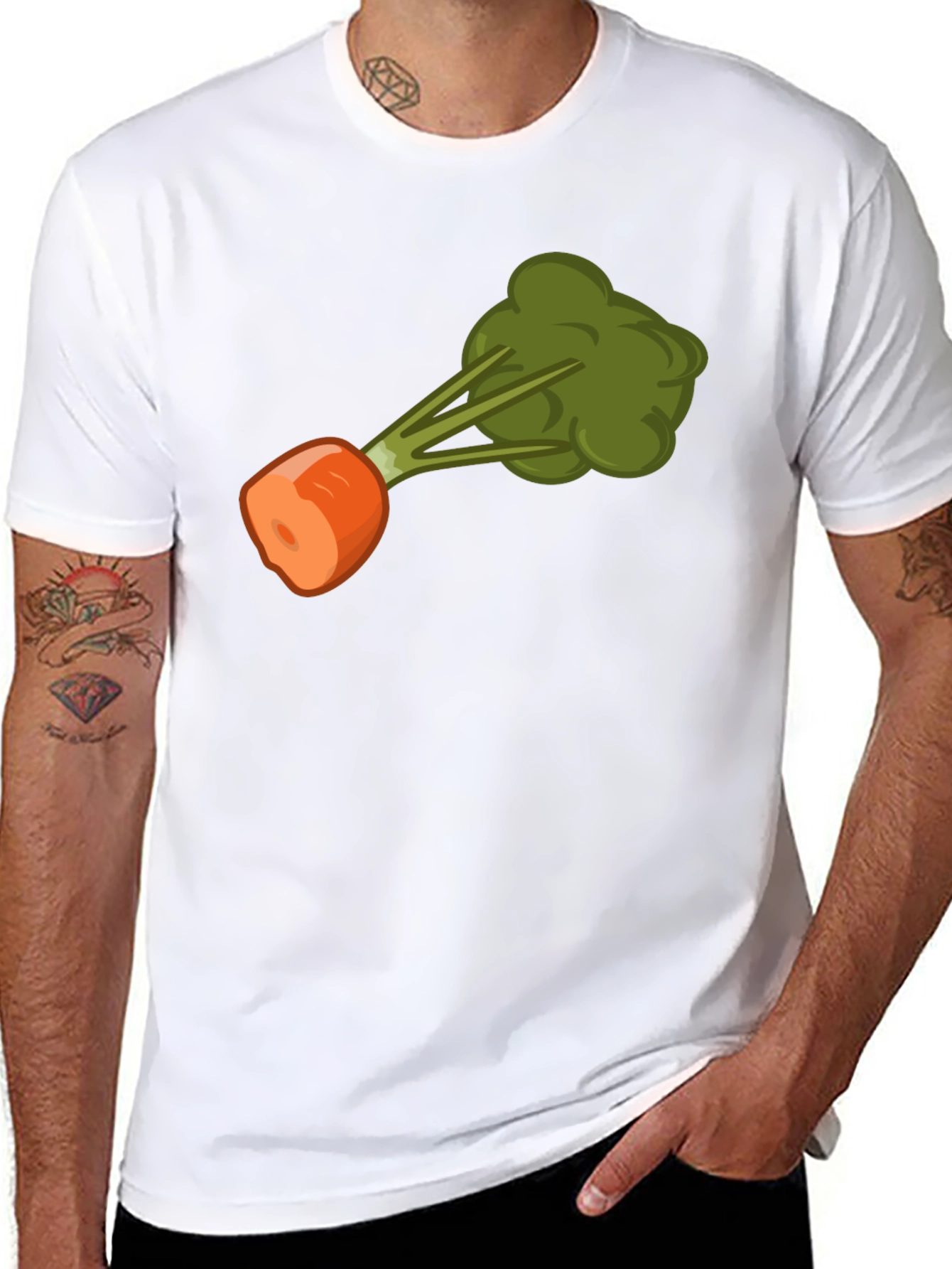 Funny Carrot Fart T-Shirt - Adult Humor Tee