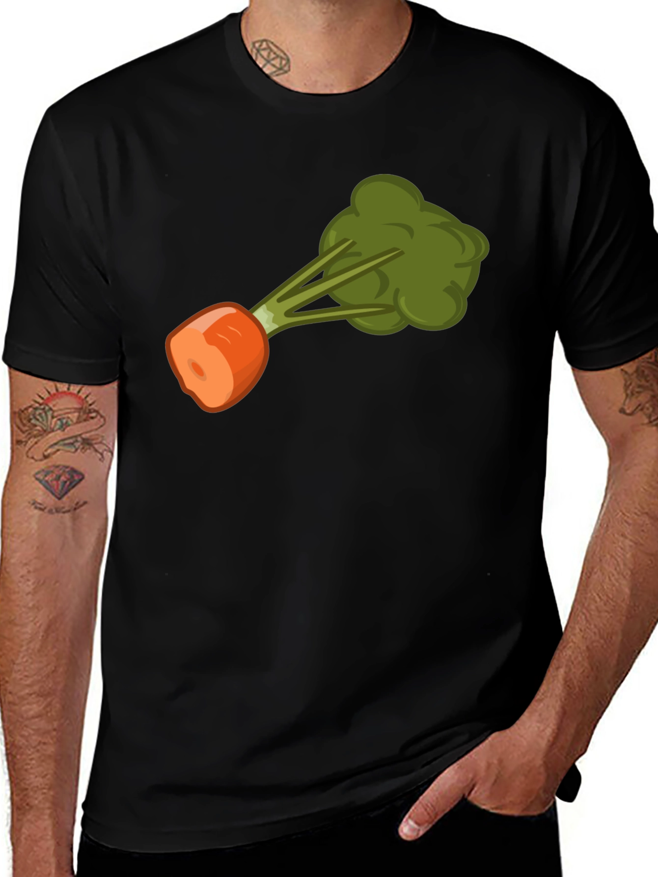 Funny Carrot Fart T-Shirt - Adult Humor Tee