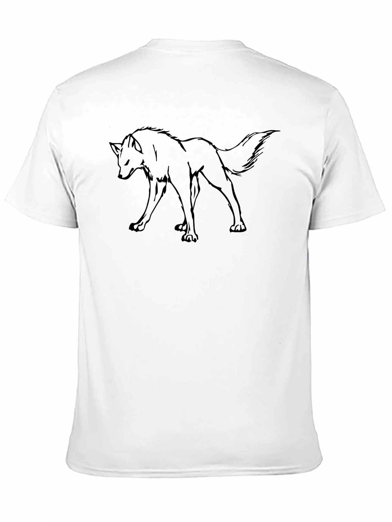 Wolf Graphic Black T-Shirt | Mens Casual Tee