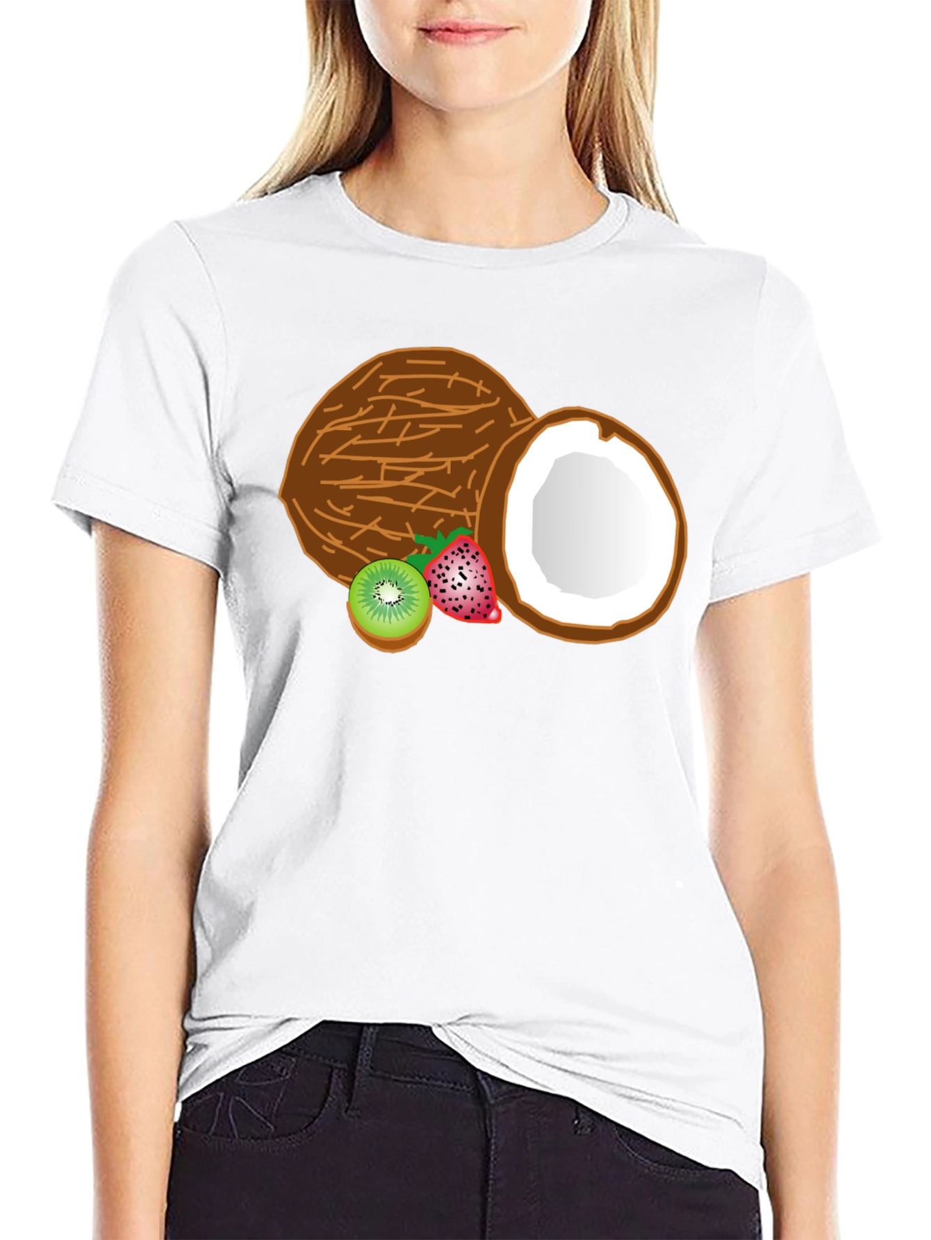 Tropical Fruits Graphic T-Shirt