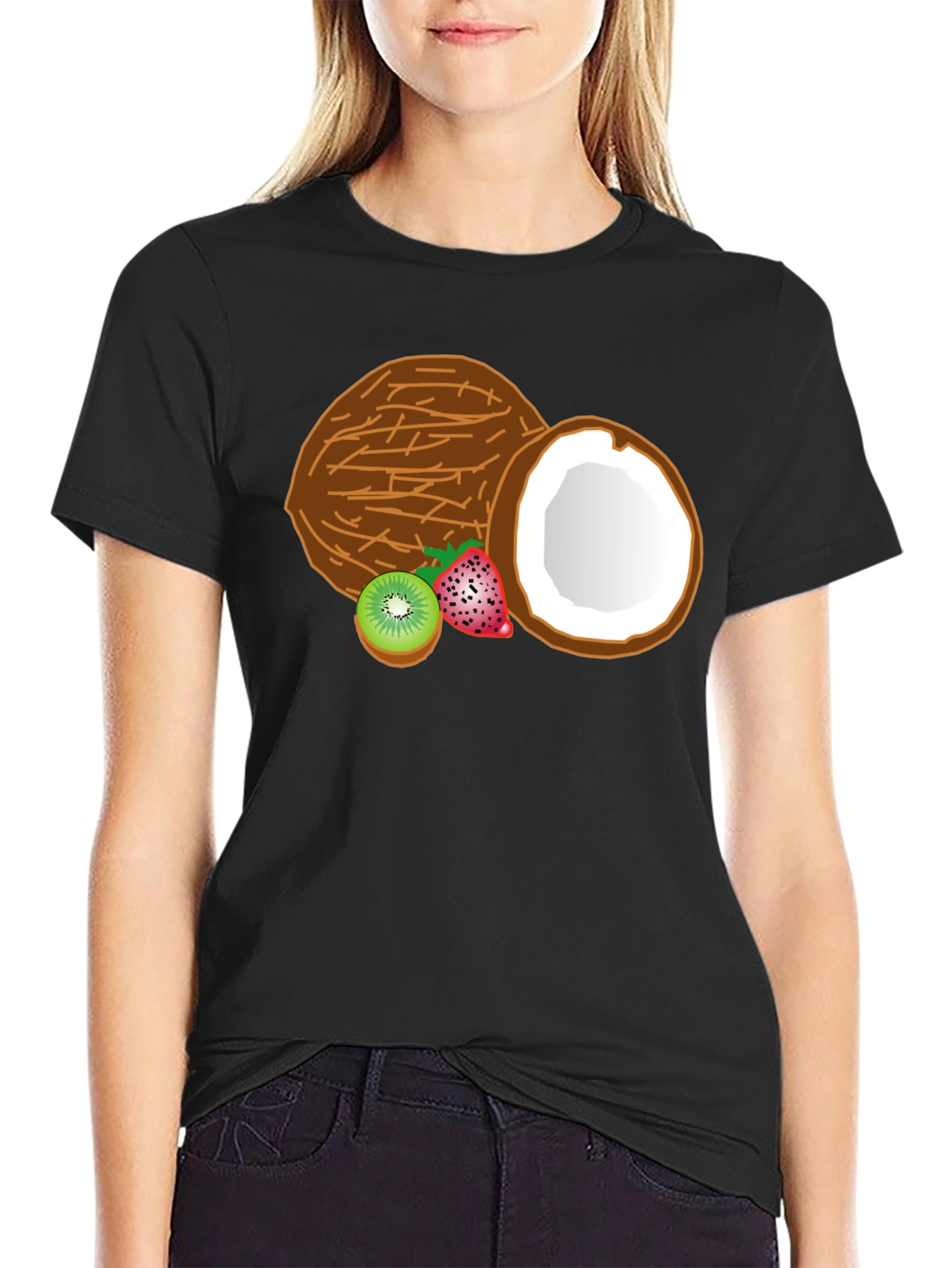 Tropical Fruits Graphic T-Shirt