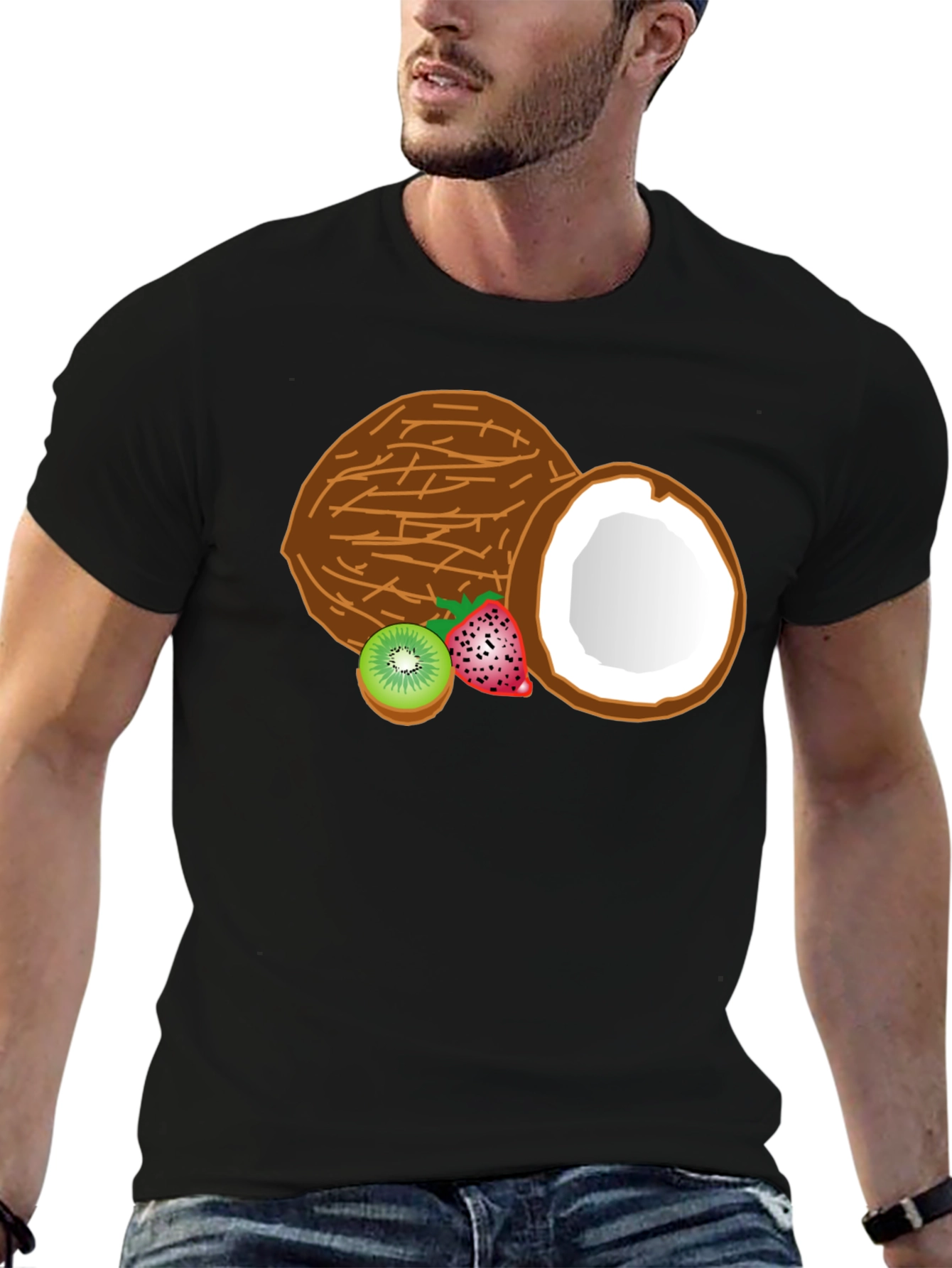 Tropical Fruits Graphic T-Shirt