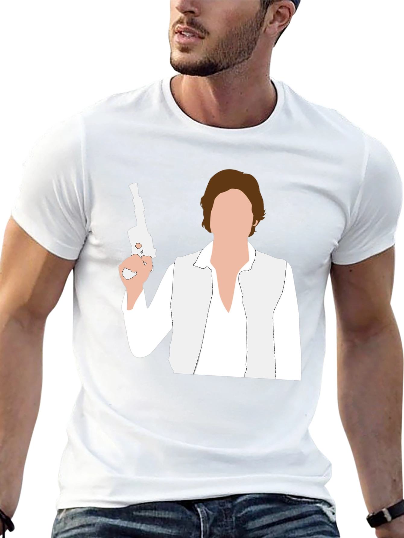Han Solo Silhouette Graphic T-Shirt