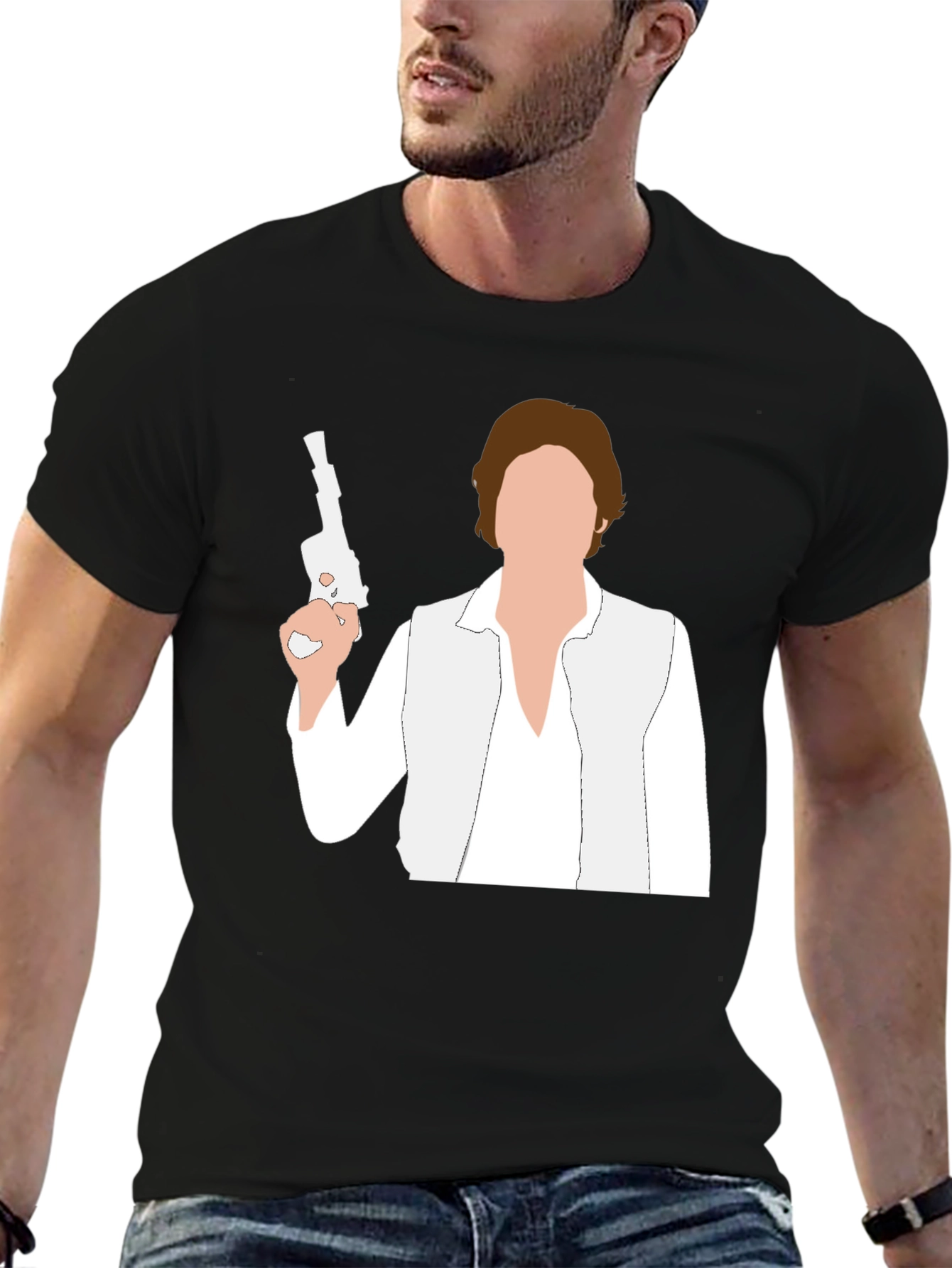 Han Solo Silhouette Graphic T-Shirt