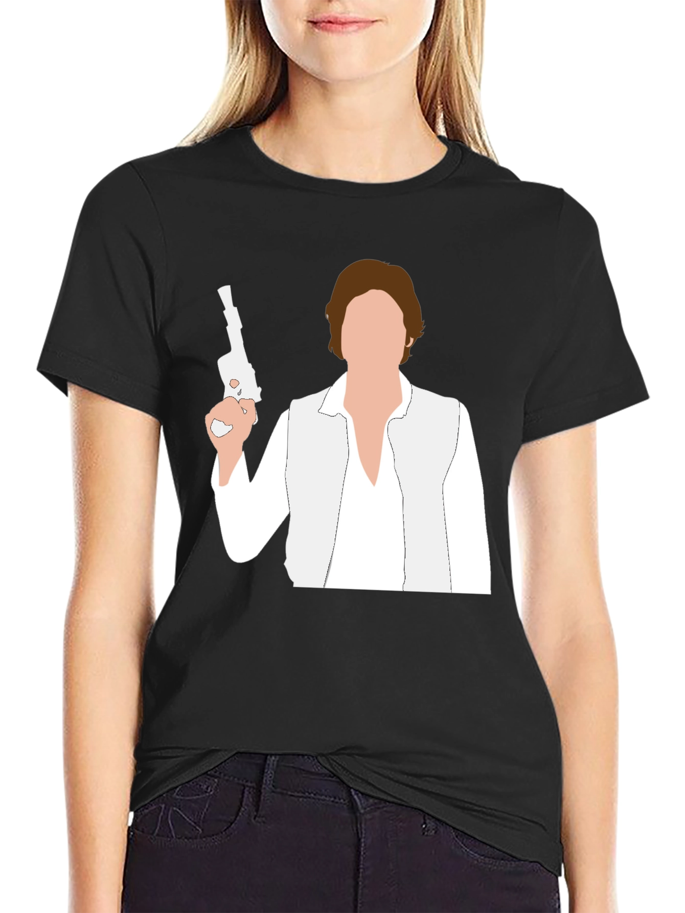 Han Solo Silhouette Graphic T-Shirt
