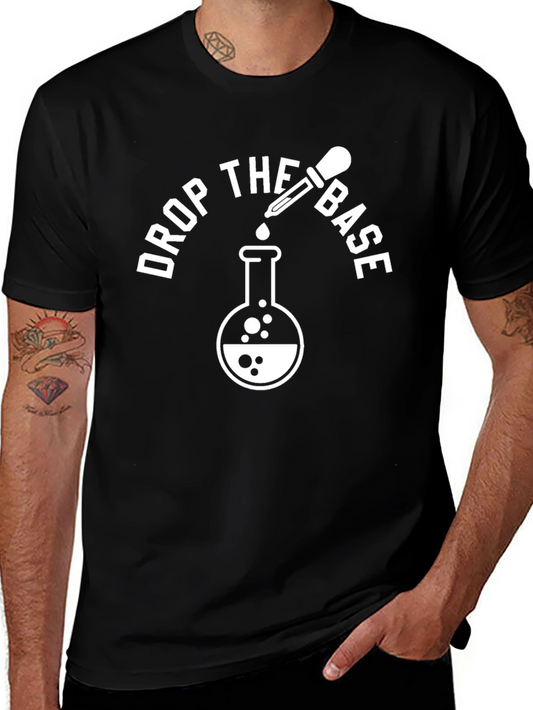 Drop The Base Graphic T-Shirt - Trendy Music Tee