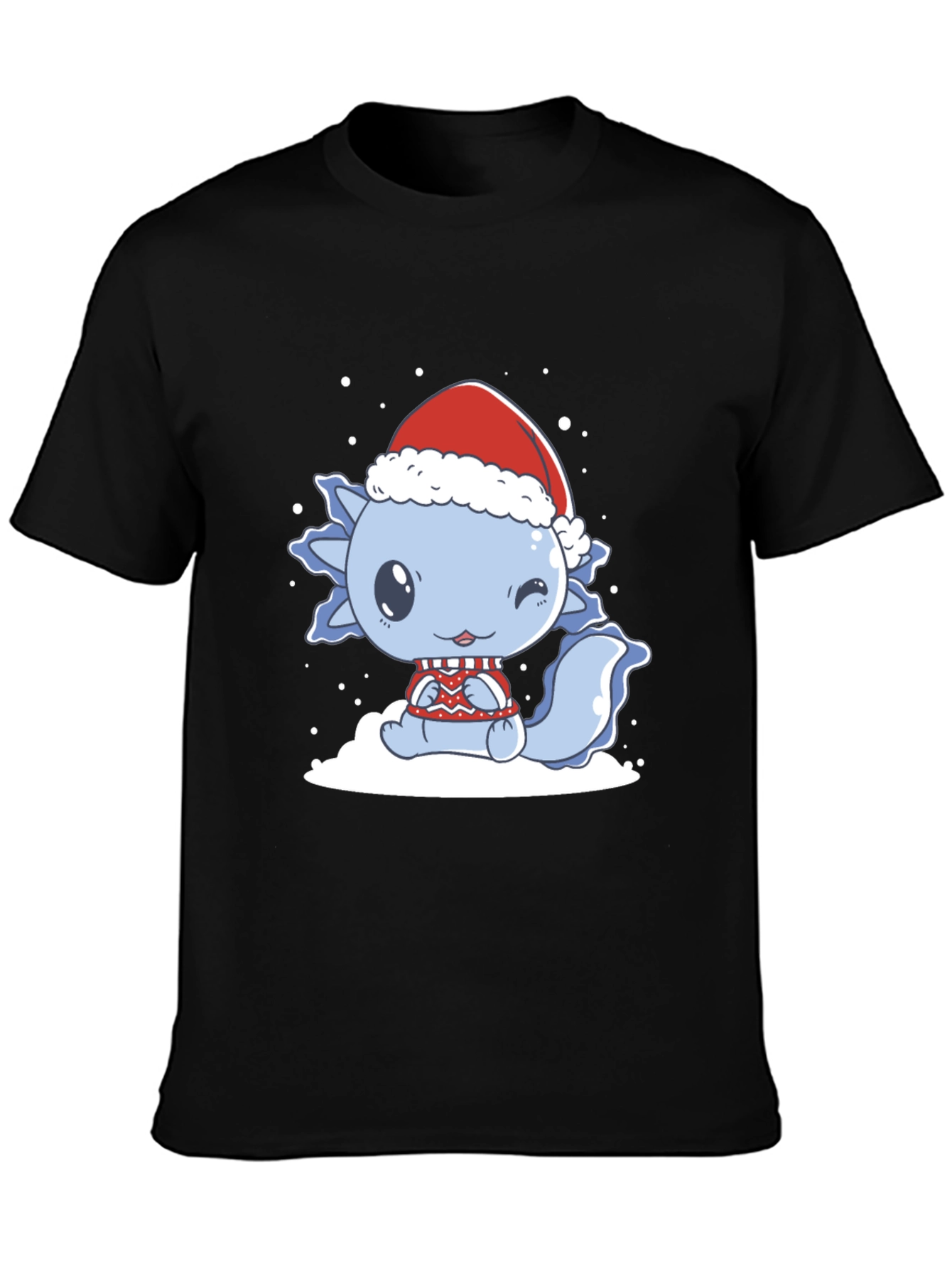 Cute Axolotl Christmas T-Shirt