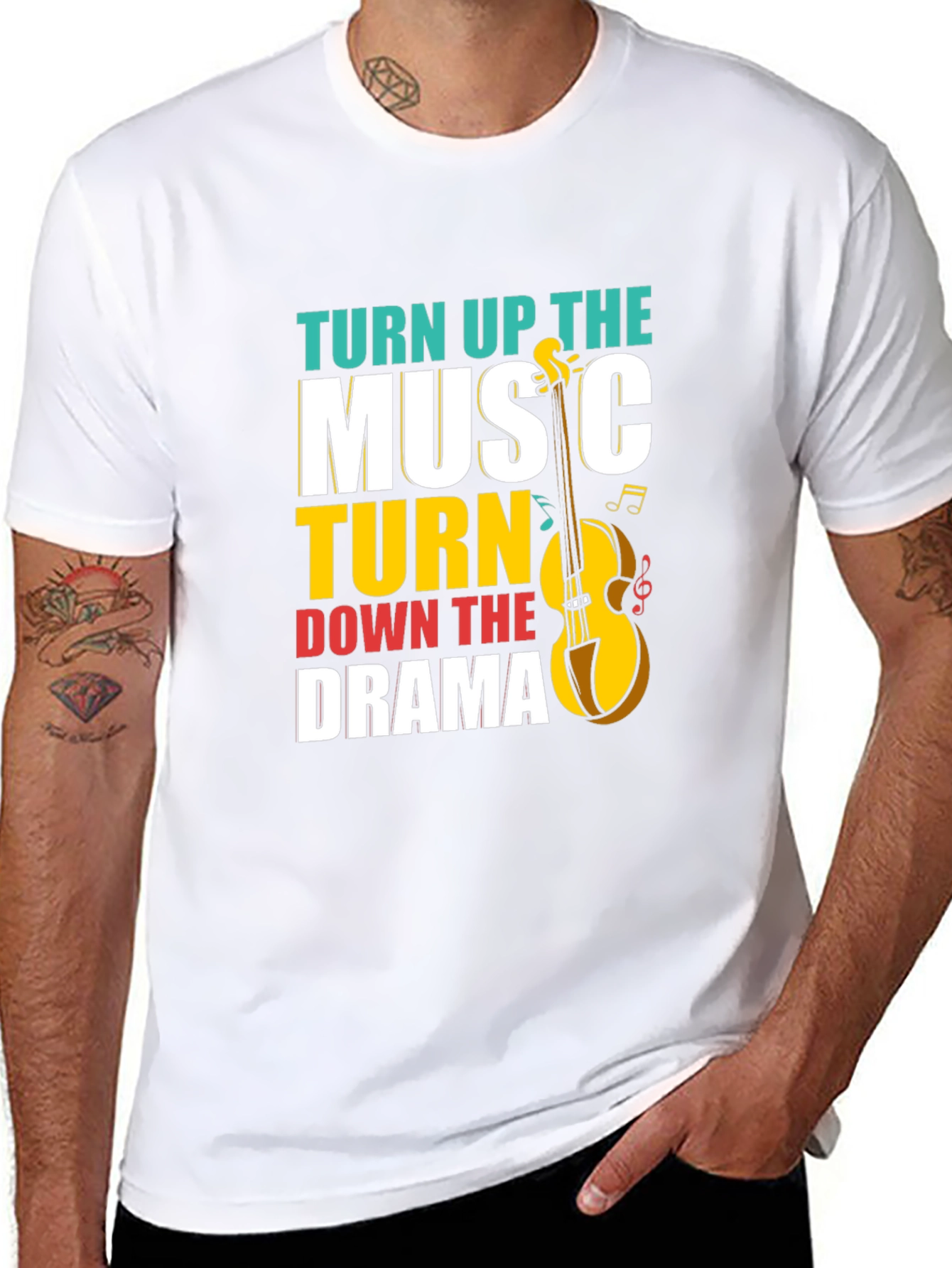 Turn Up the Music Graphic Tee