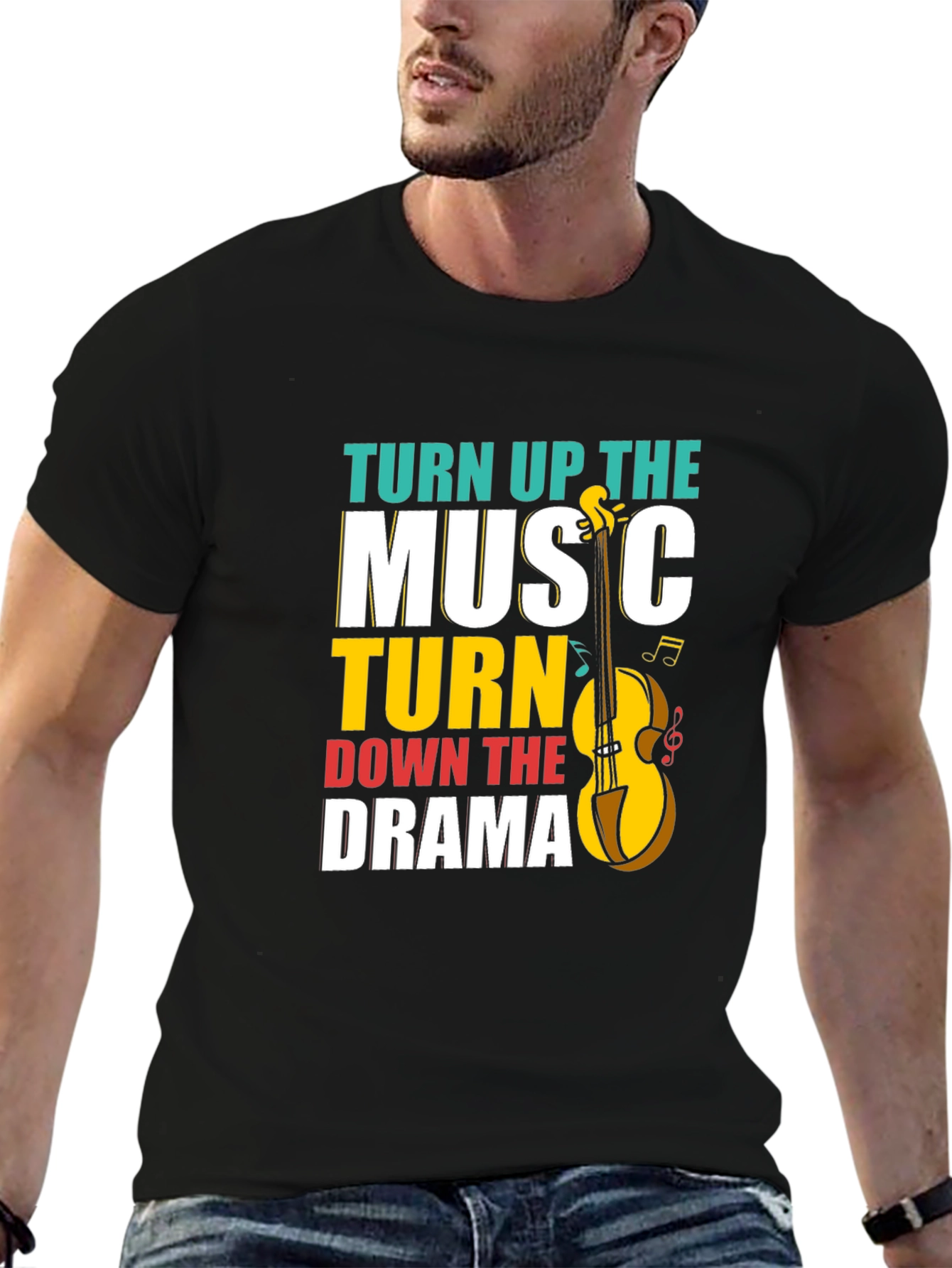Turn Up the Music Graphic Tee