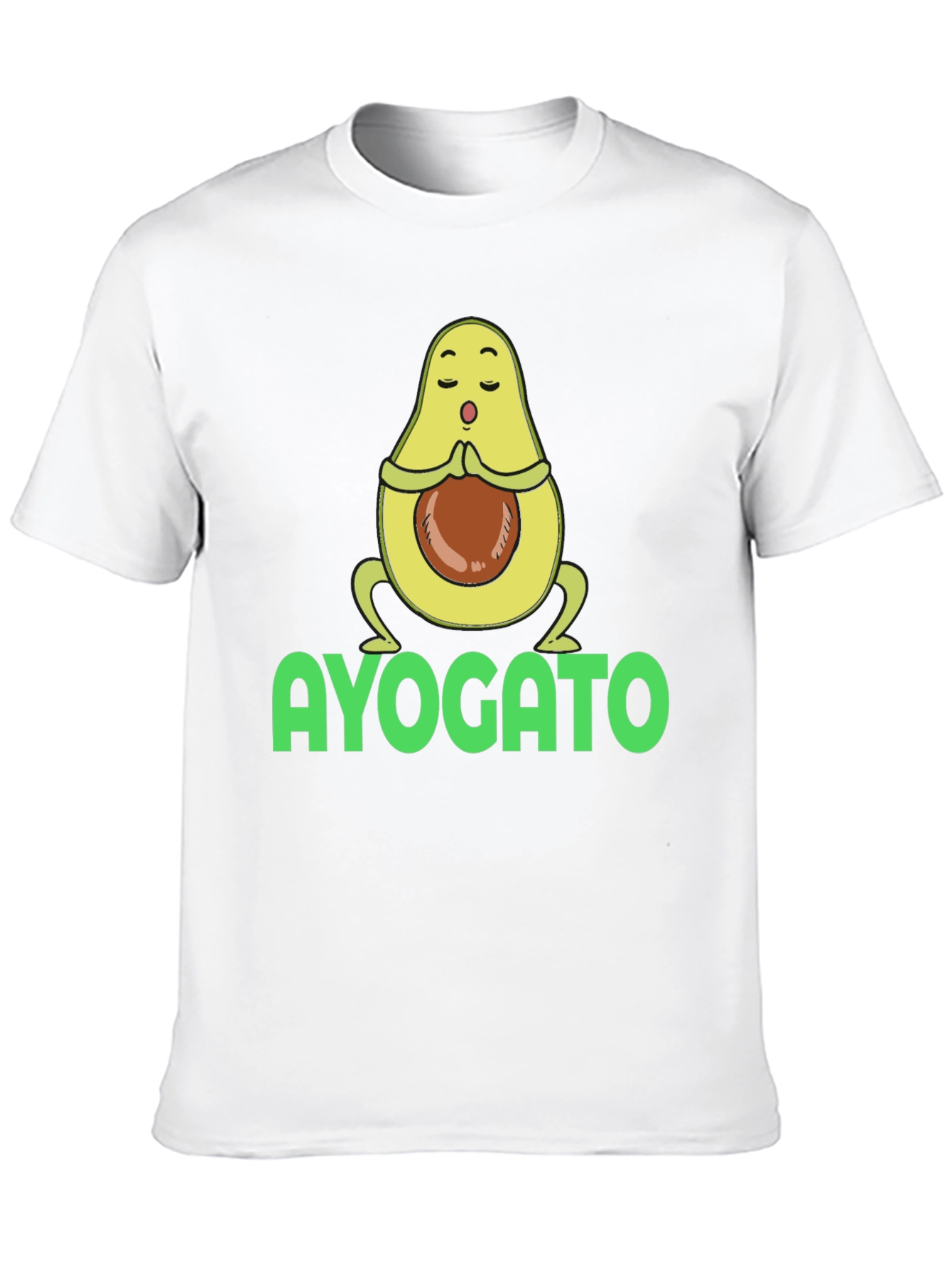 Ayogato T-Shirt - Meditating Avocado Yoga Tee