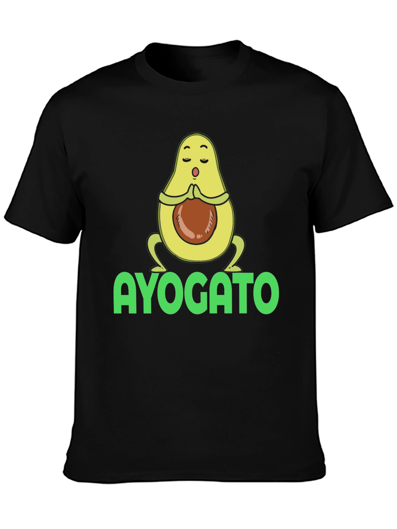 Ayogato T-Shirt - Meditating Avocado Yoga Tee