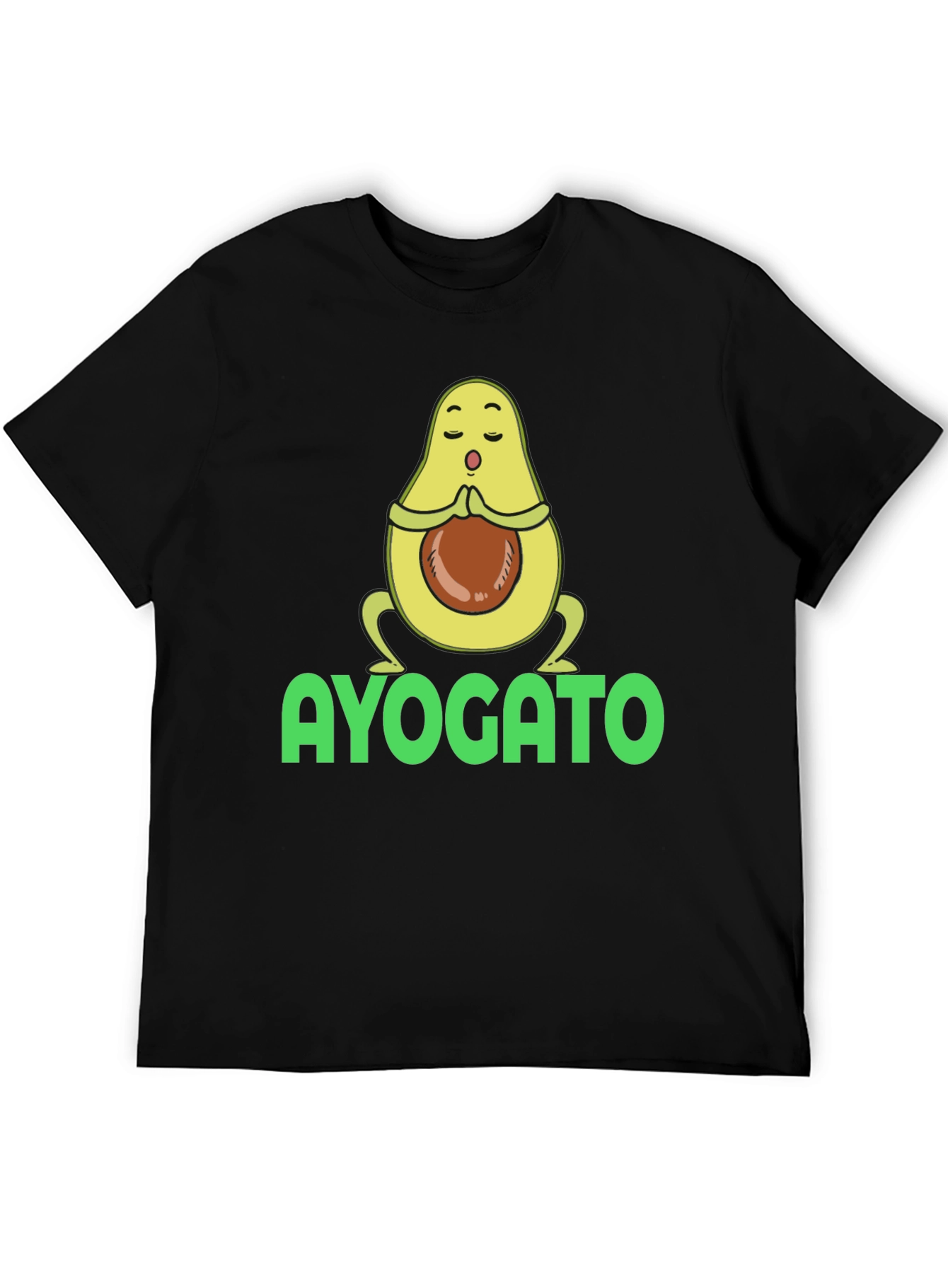 Ayogato T-Shirt - Meditating Avocado Yoga Tee