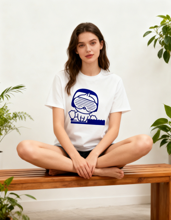 Cartoon Sunglasses Character Graphic T-Shirt - Casual Streetwear Fun Tee