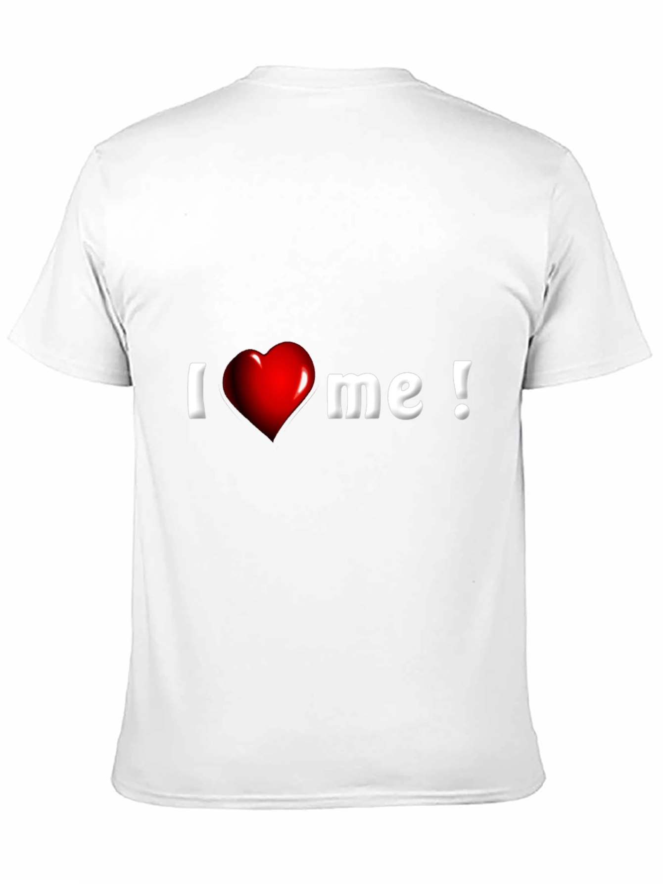 I Heart Me Graphic Tee - Black Cotton Blend