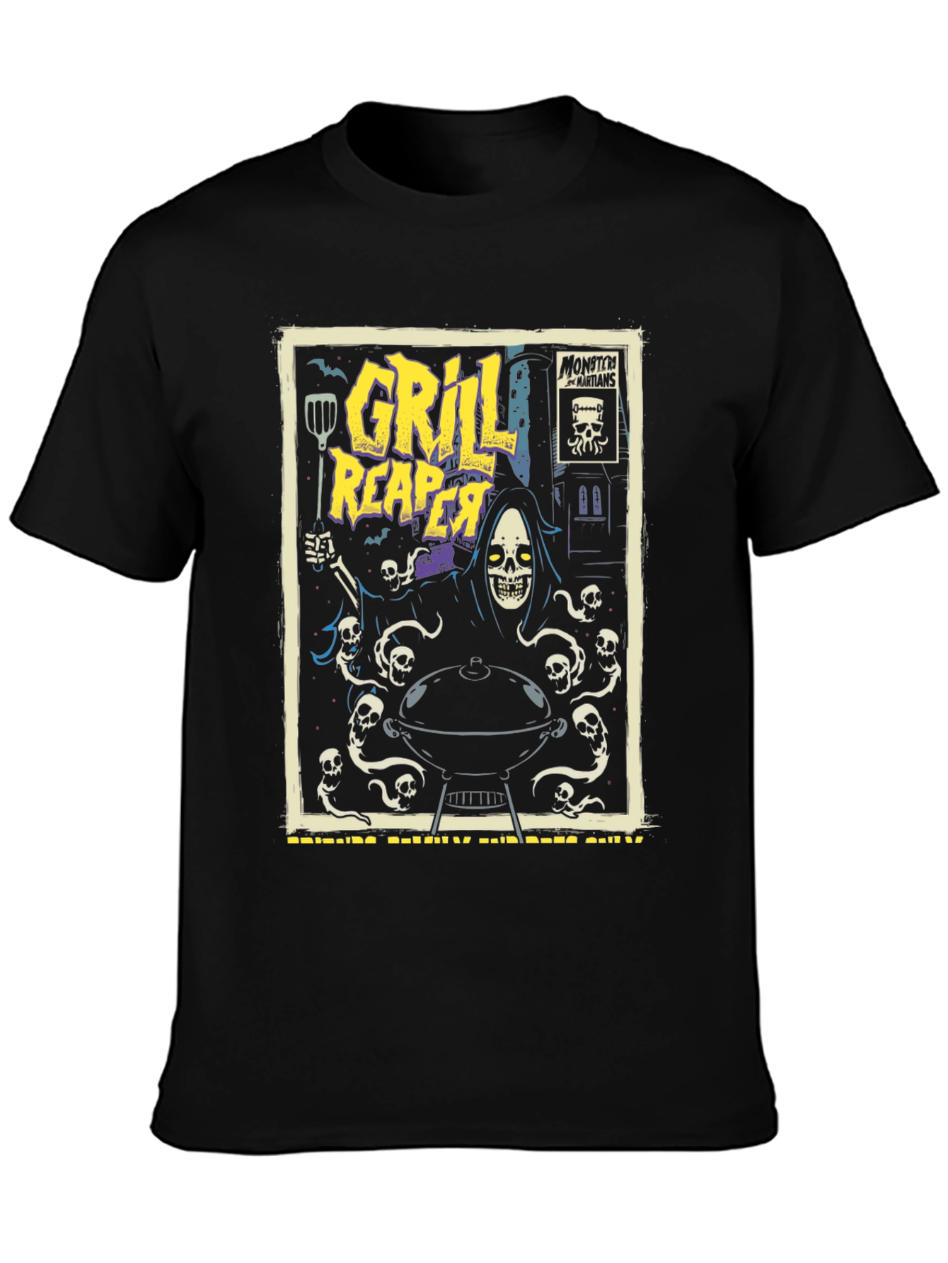 Grill Reaper T-Shirt - BBQ Humor