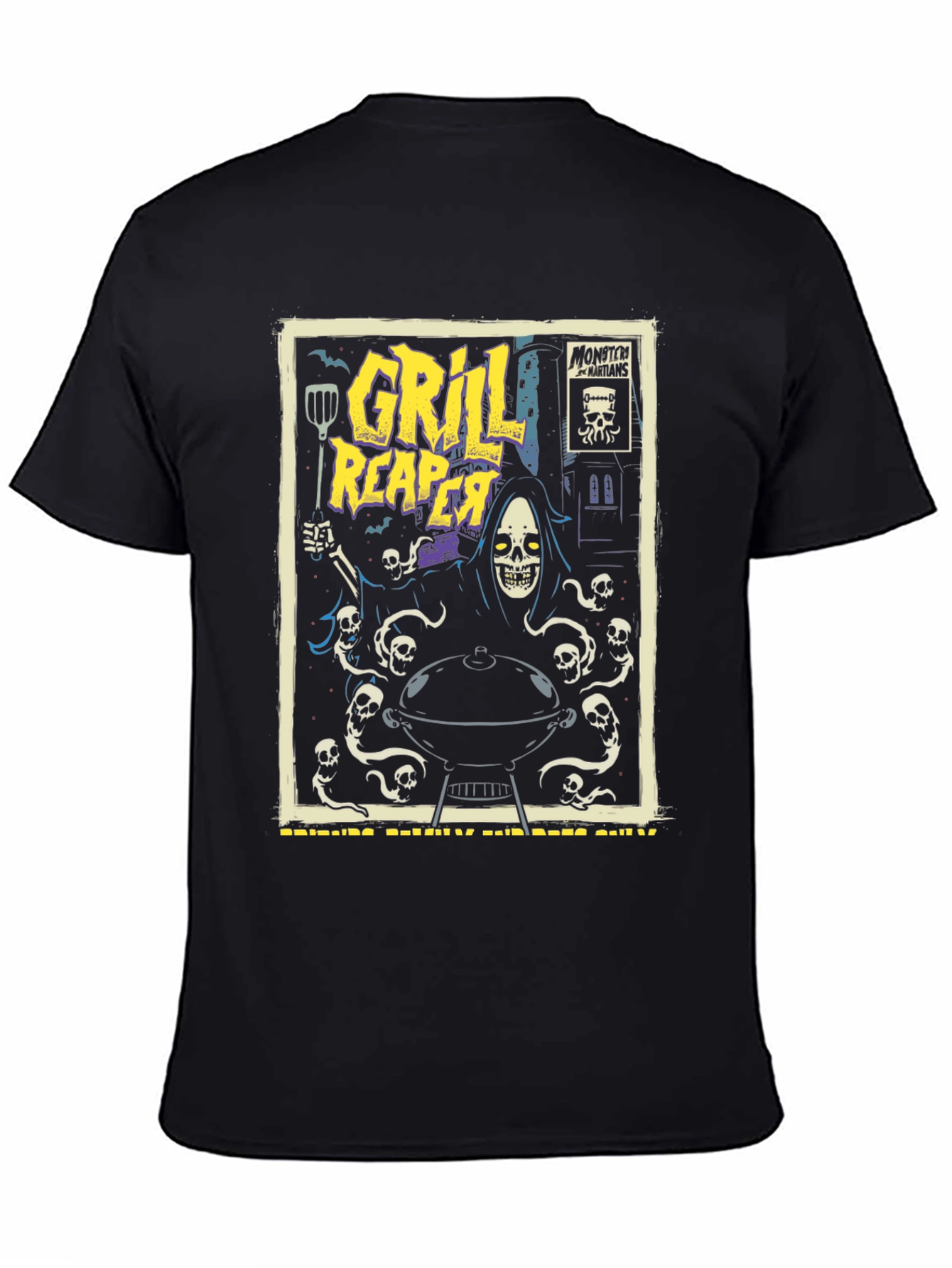 Grill Reaper T-Shirt - BBQ Humor