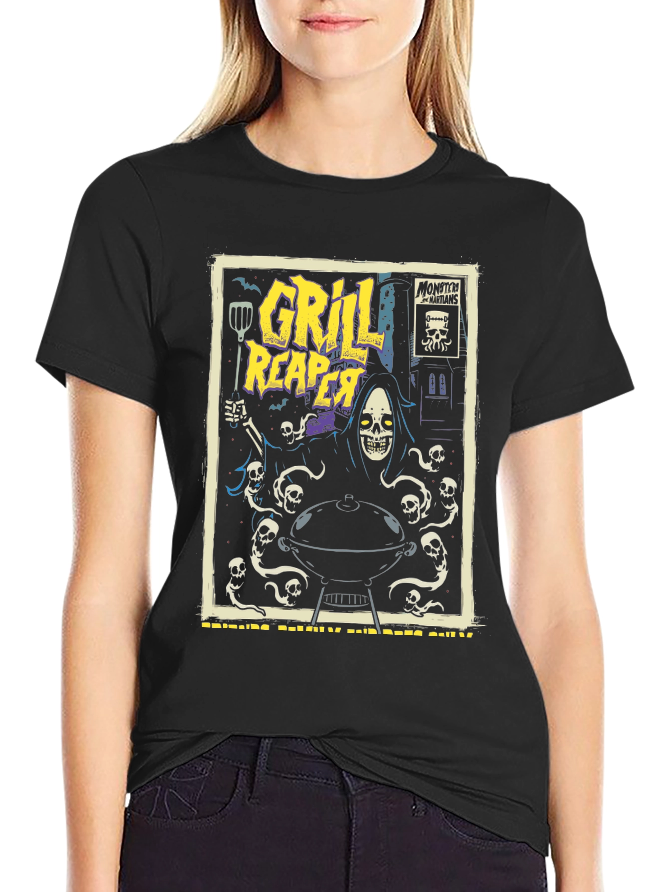 Grill Reaper T-Shirt - BBQ Humor